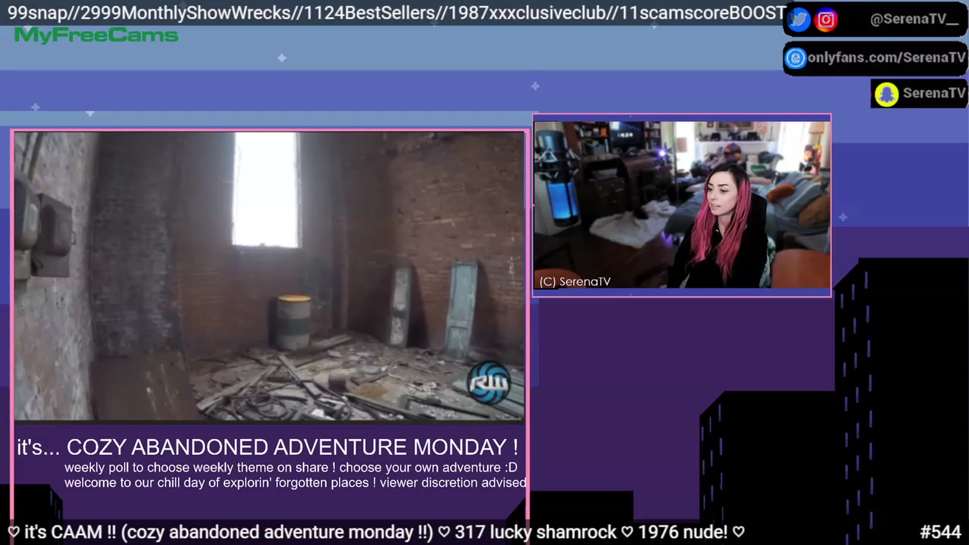 Gallery image thumbnail from serenatv's myfreecams stream on, 03/27/2023, 19:15 image 11 of 20