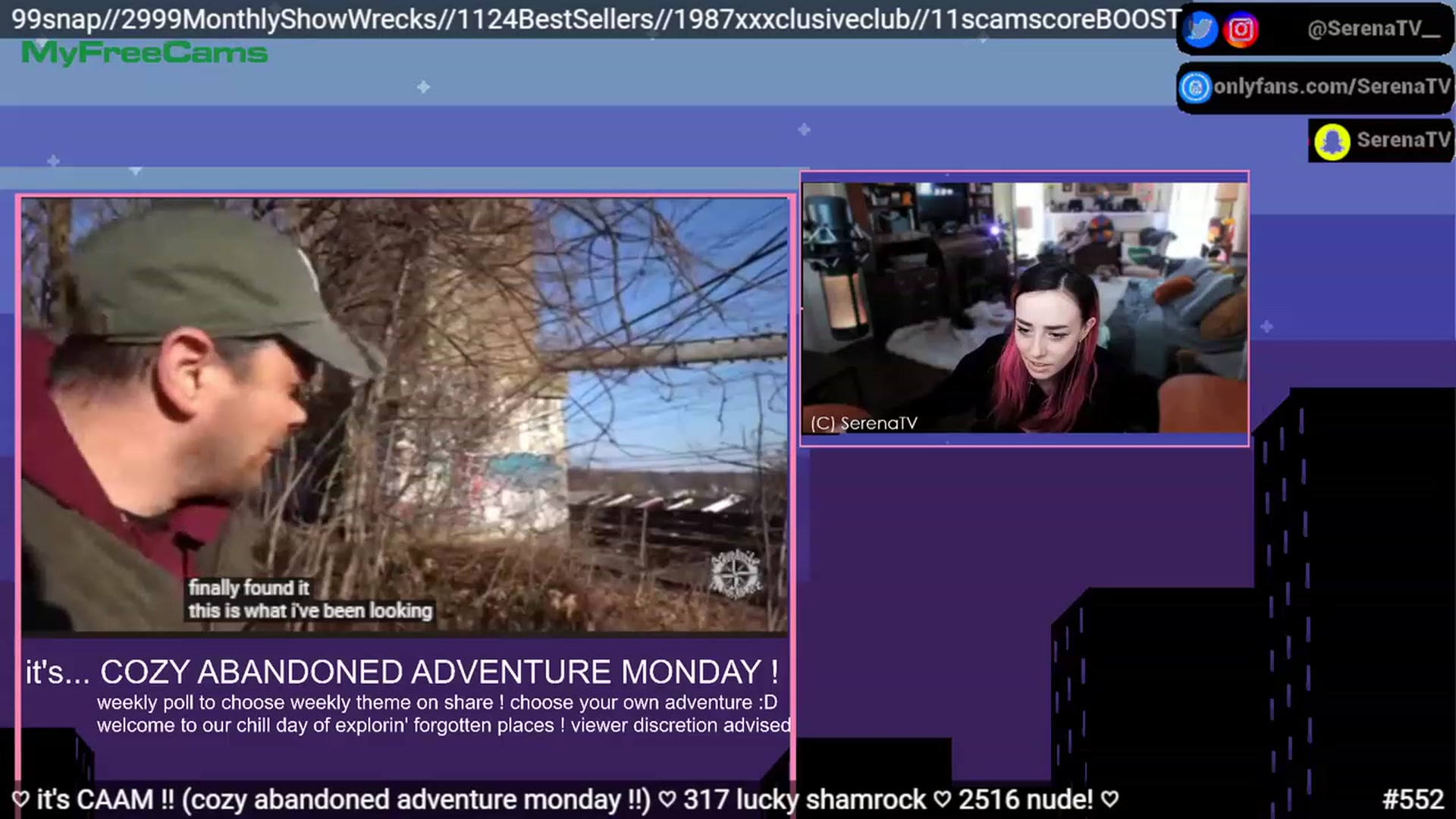 Gallery image thumbnail from serenatv's myfreecams stream on, 03/27/2023, 19:15 image 5 of 20