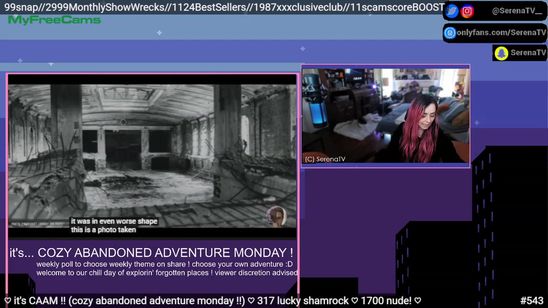 Gallery image thumbnail from serenatv's myfreecams stream on, 03/27/2023, 19:15 image 16 of 20