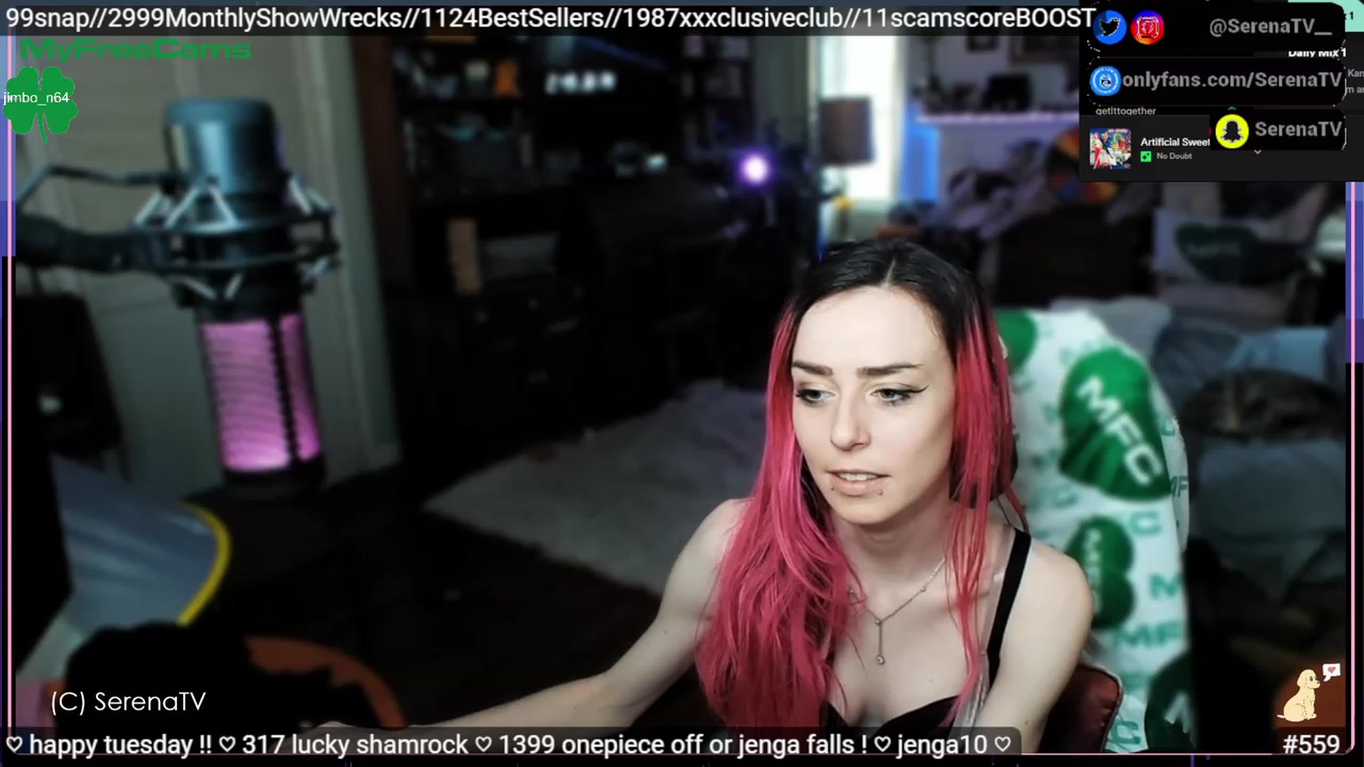Gallery image thumbnail from serenatv's myfreecams stream on, 03/28/2023, 20:50 image 9 of 20