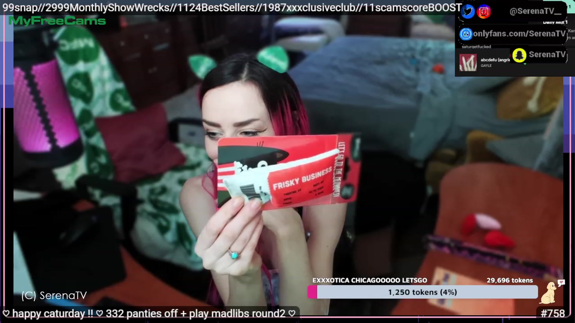 Gallery image thumbnail from serenatv's myfreecams stream on, 04/08/2023, 20:34 image 10 of 20