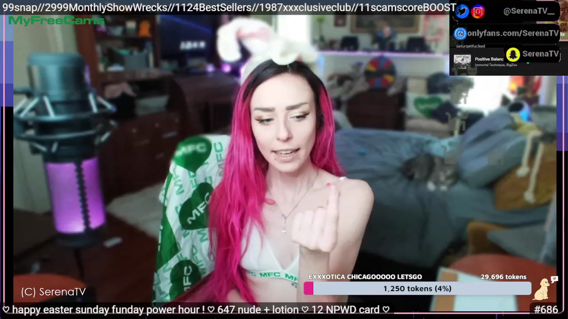 Gallery image thumbnail from serenatv's myfreecams stream on, 04/09/2023, 19:59 image 7 of 20