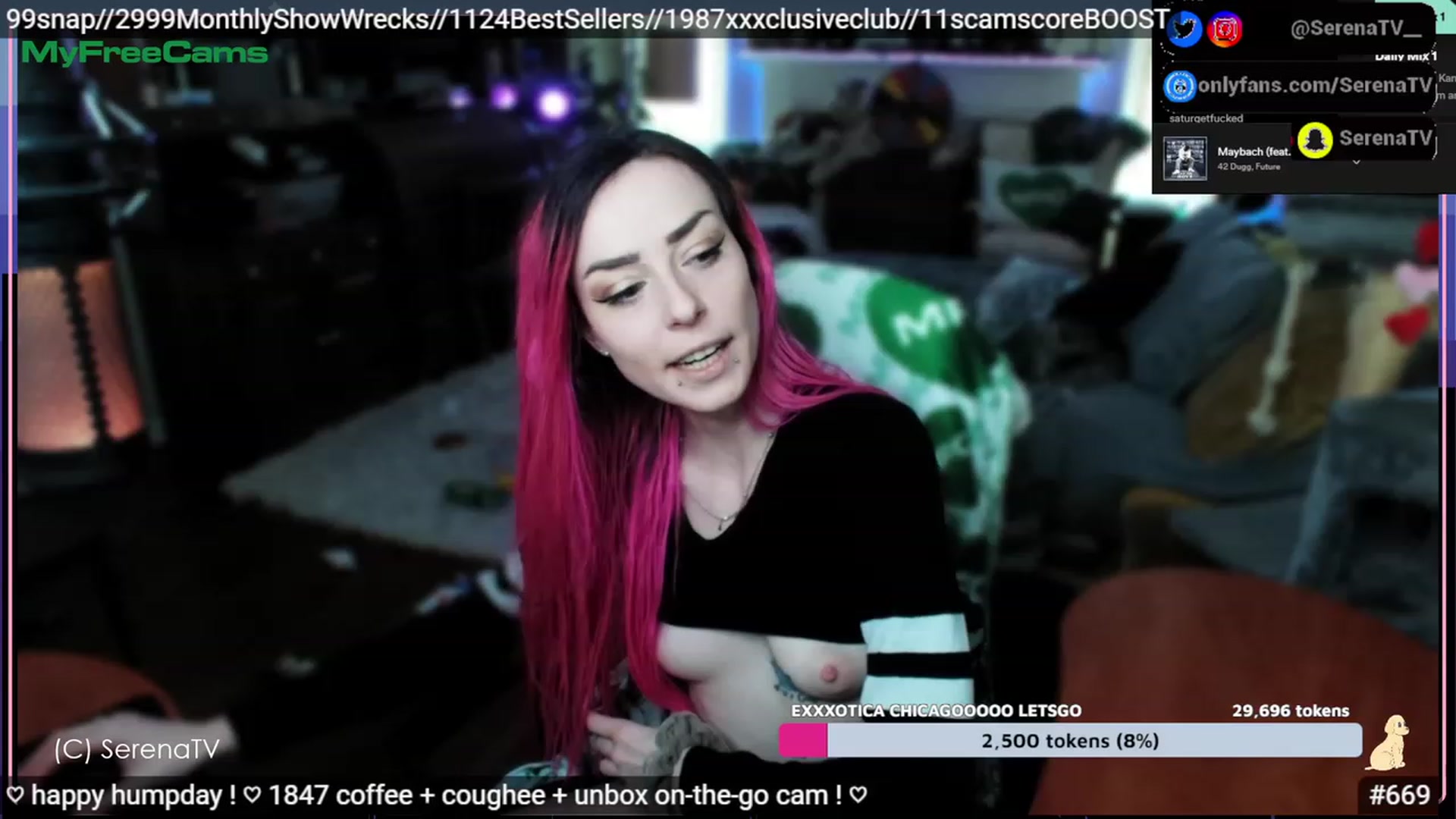 Gallery image thumbnail from serenatv's myfreecams stream on, 04/12/2023, 20:29 image 4 of 20