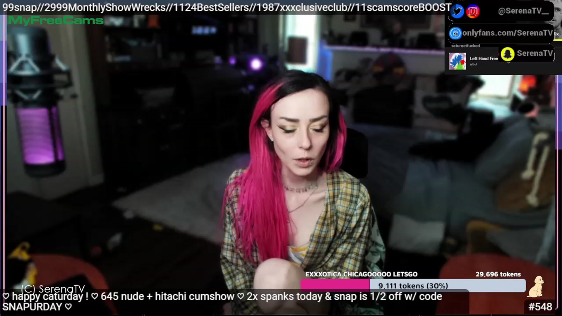 Gallery image thumbnail from serenatv's myfreecams stream on, 04/15/2023, 20:30 image 12 of 20