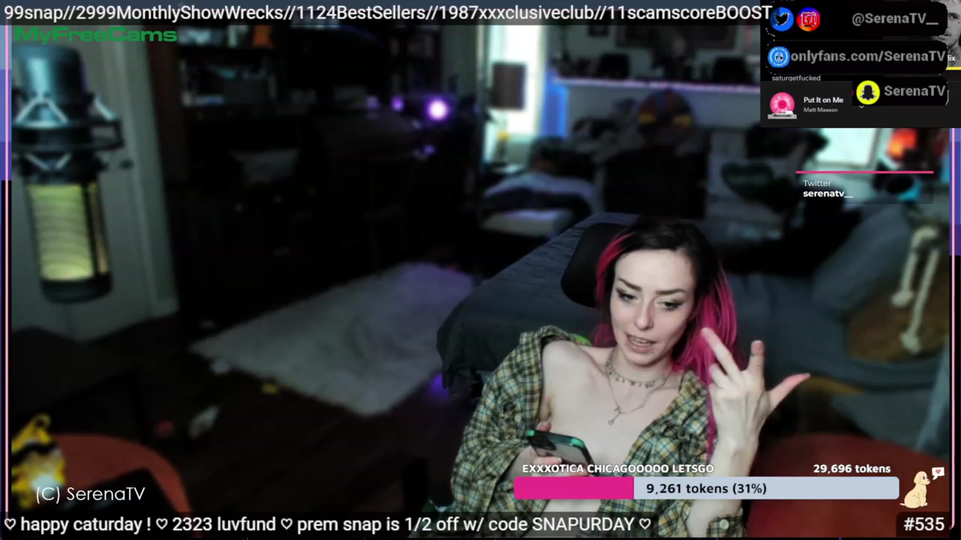 Gallery image thumbnail from serenatv's myfreecams stream on, 04/15/2023, 20:30 image 18 of 20