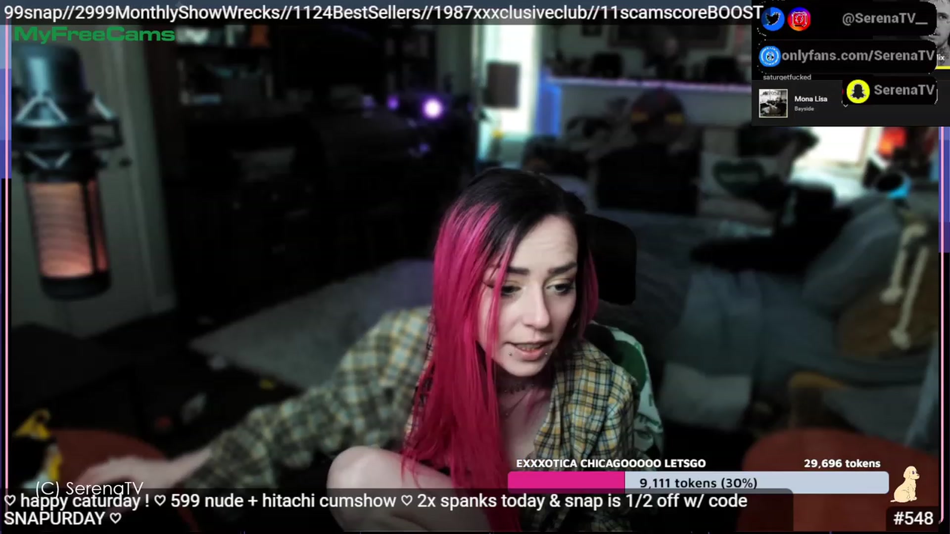 Gallery image thumbnail from serenatv's myfreecams stream on, 04/15/2023, 20:30 image 13 of 20