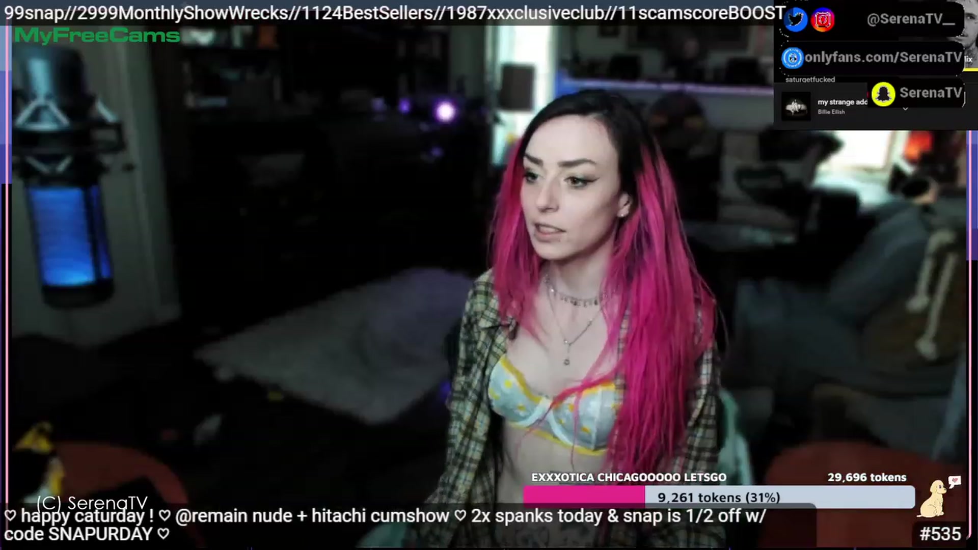 Gallery image thumbnail from serenatv's myfreecams stream on, 04/15/2023, 20:30 image 15 of 20