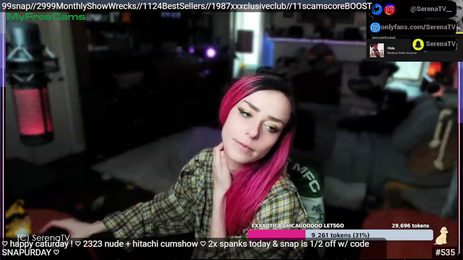 Gallery image thumbnail from serenatv's myfreecams stream on, 04/15/2023, 20:30 image 17 of 20