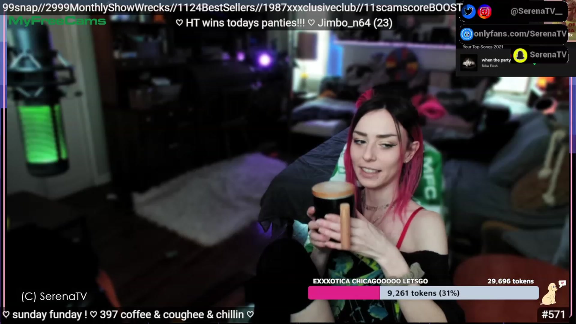Gallery image thumbnail from serenatv's myfreecams stream on, 04/16/2023, 20:58 image 2 of 20