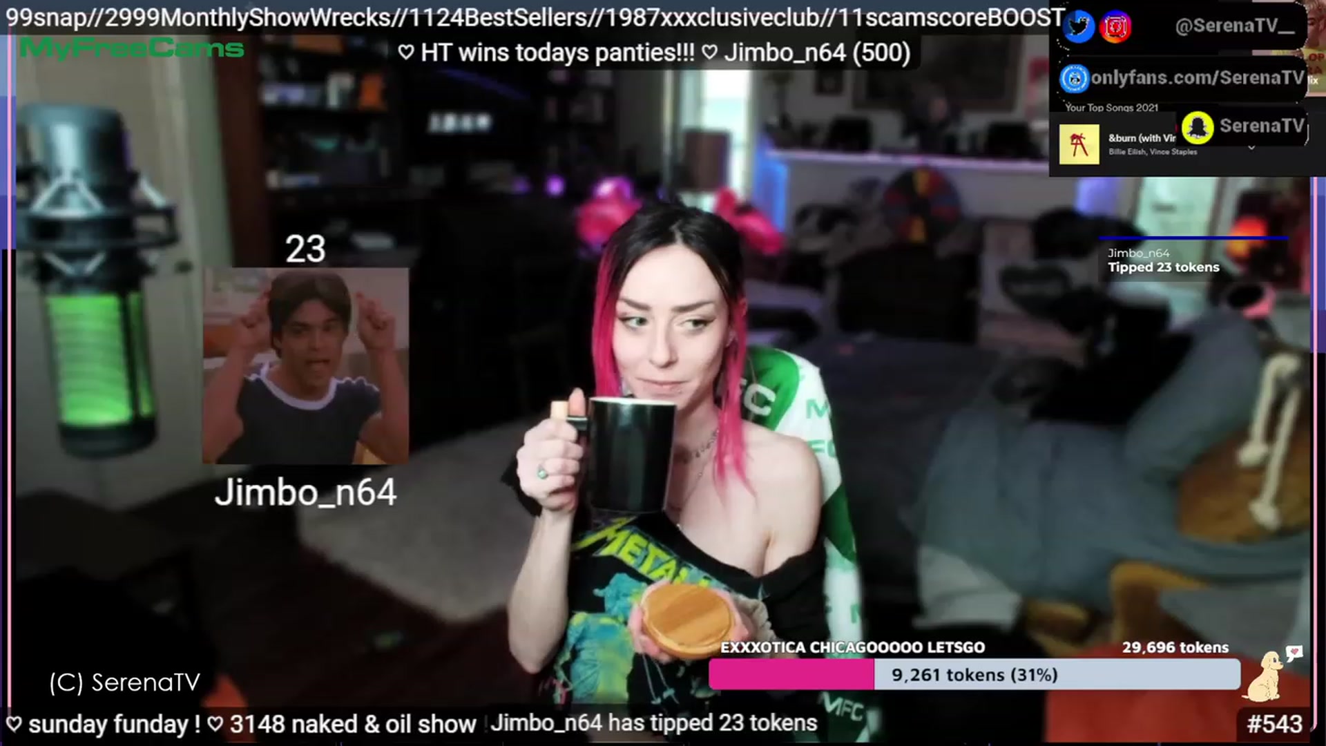 Gallery image thumbnail from serenatv's myfreecams stream on, 04/16/2023, 20:58 image 15 of 20