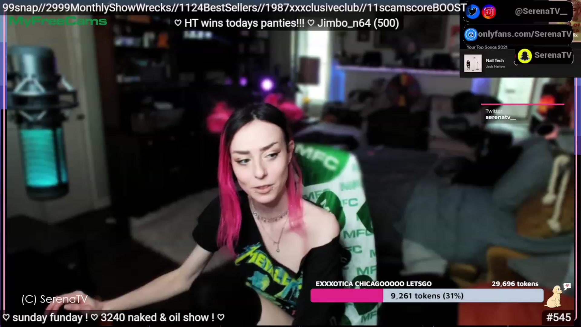 Gallery image thumbnail from serenatv's myfreecams stream on, 04/16/2023, 20:58 image 14 of 20