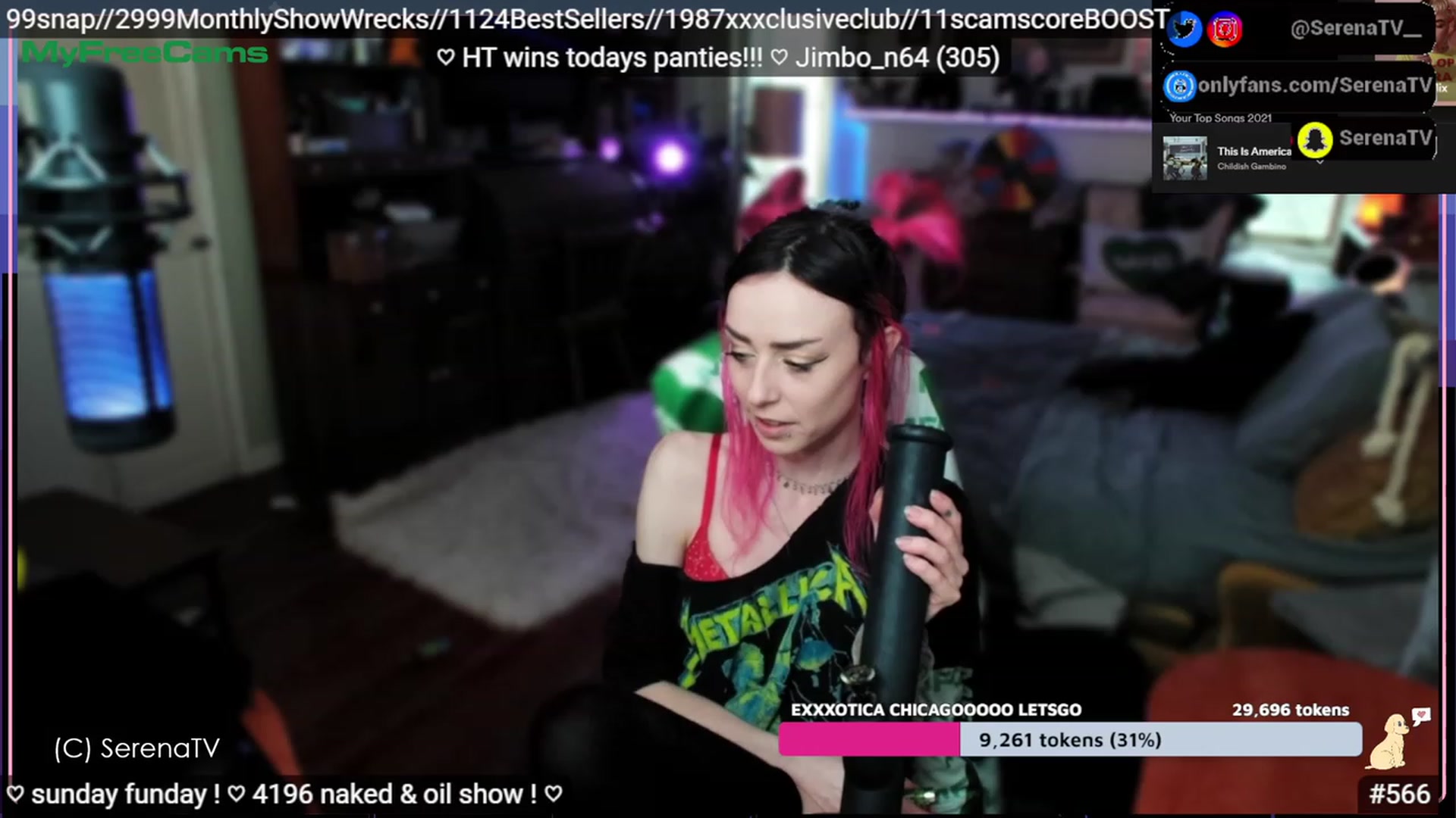 Gallery image thumbnail from serenatv's myfreecams stream on, 04/16/2023, 20:58 image 7 of 20