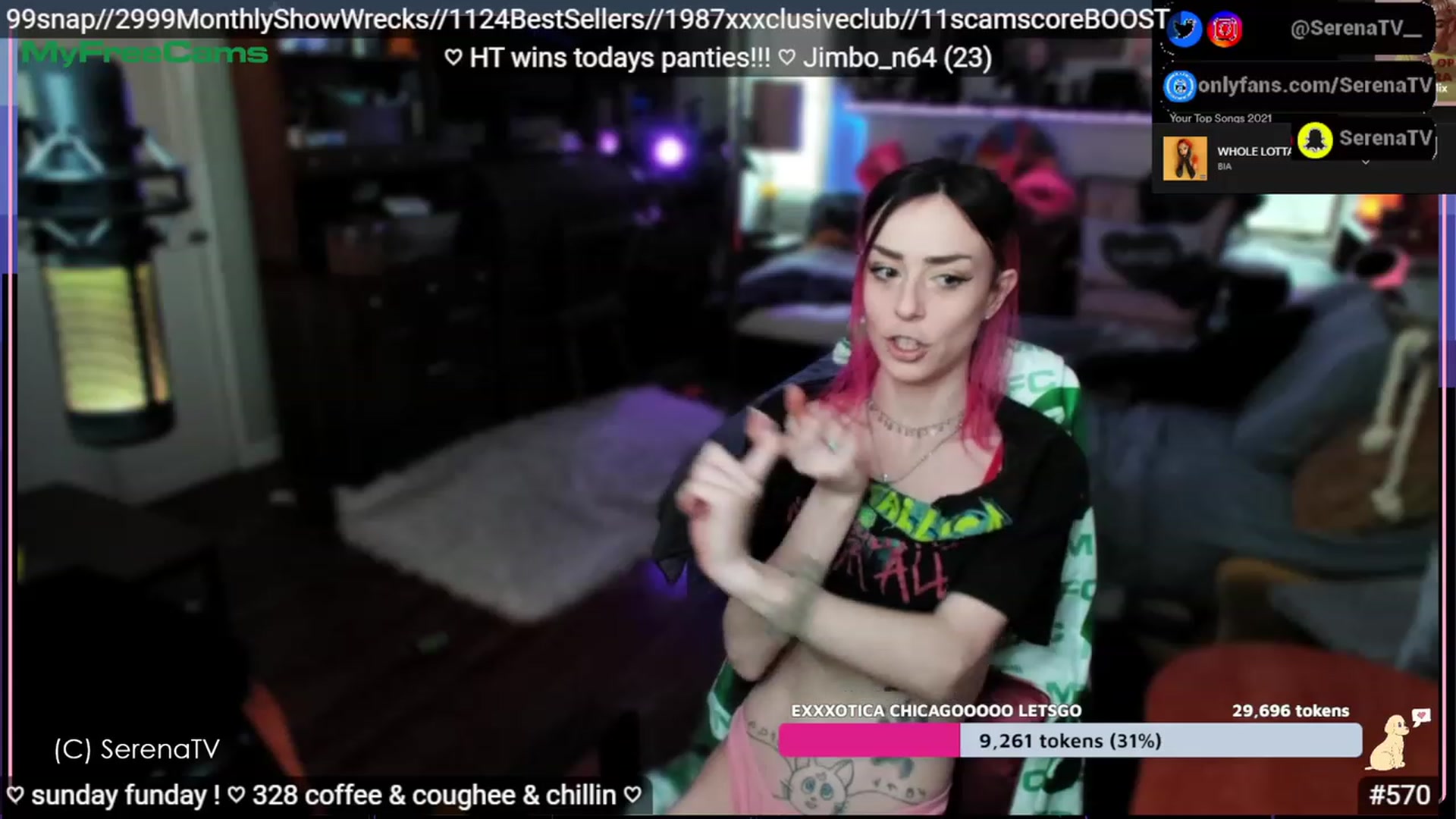 Gallery image thumbnail from serenatv's myfreecams stream on, 04/16/2023, 20:58 image 3 of 20