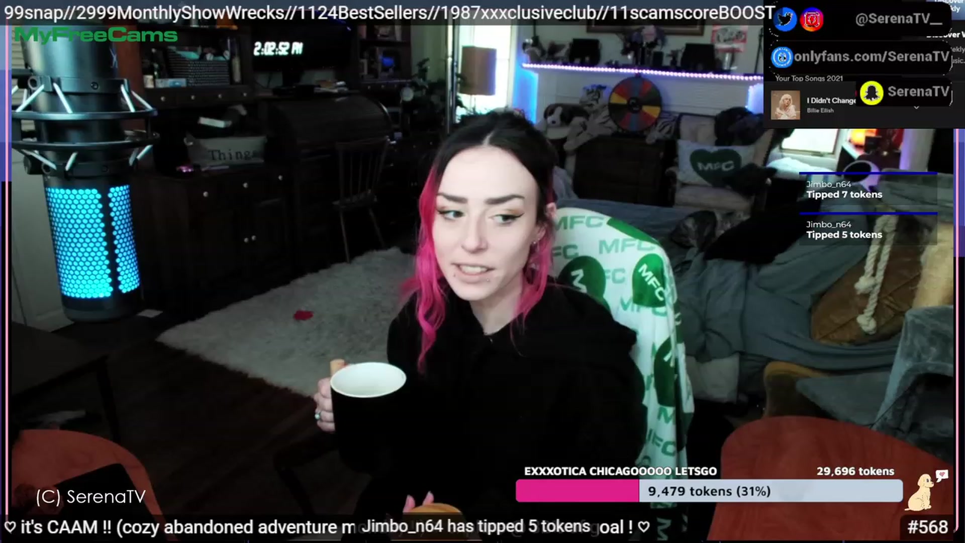 Gallery image thumbnail from serenatv's myfreecams stream on, 04/17/2023, 20:15 image 5 of 20