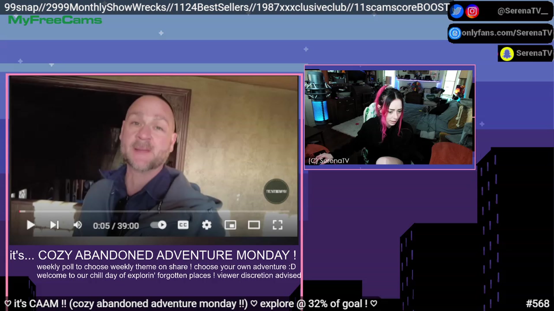 Gallery image thumbnail from serenatv's myfreecams stream on, 04/17/2023, 20:15 image 6 of 20