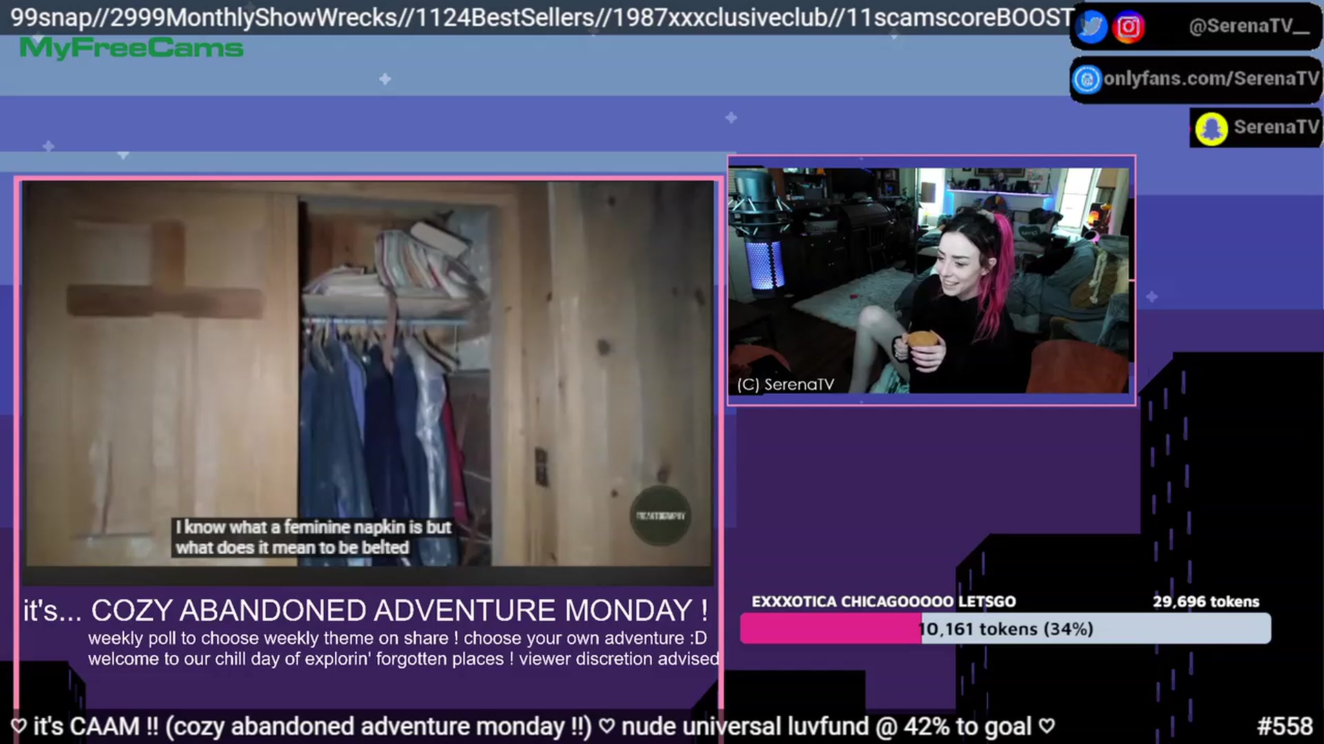 Gallery image thumbnail from serenatv's myfreecams stream on, 04/17/2023, 20:15 image 11 of 20