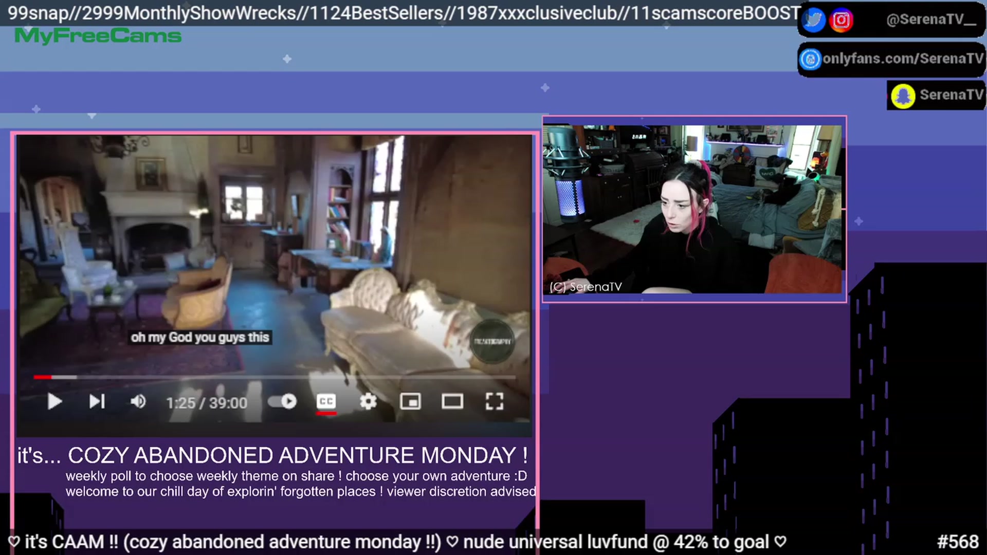 Gallery image thumbnail from serenatv's myfreecams stream on, 04/17/2023, 20:15 image 7 of 20