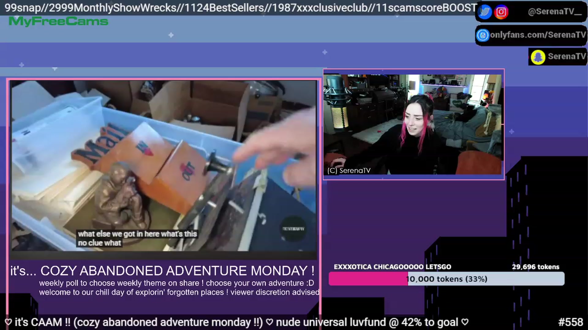 Gallery image thumbnail from serenatv's myfreecams stream on, 04/17/2023, 20:15 image 10 of 20