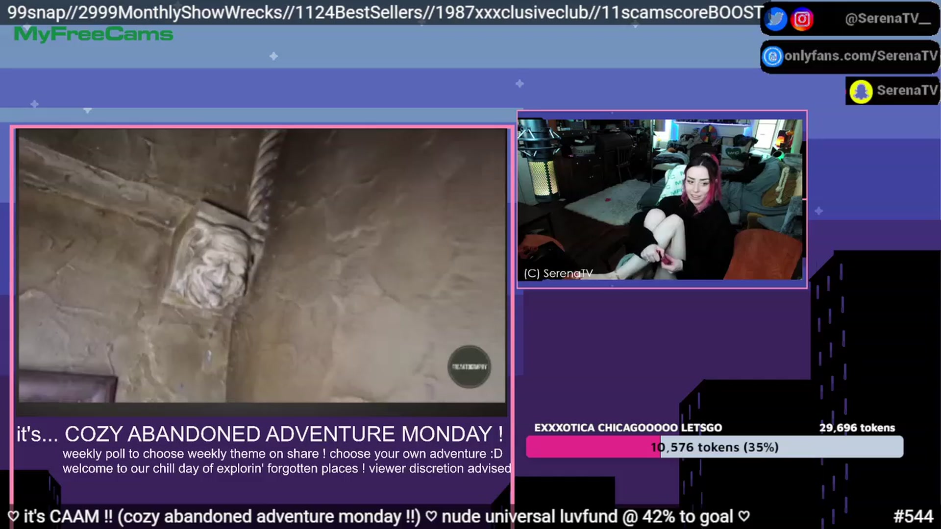 Gallery image thumbnail from serenatv's myfreecams stream on, 04/17/2023, 20:15 image 14 of 20