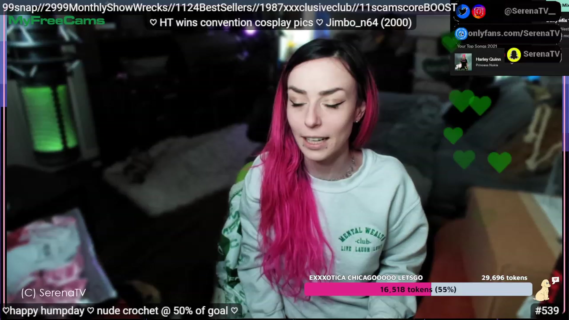 Gallery image thumbnail from serenatv's myfreecams stream on, 04/19/2023, 22:54 image 6 of 20