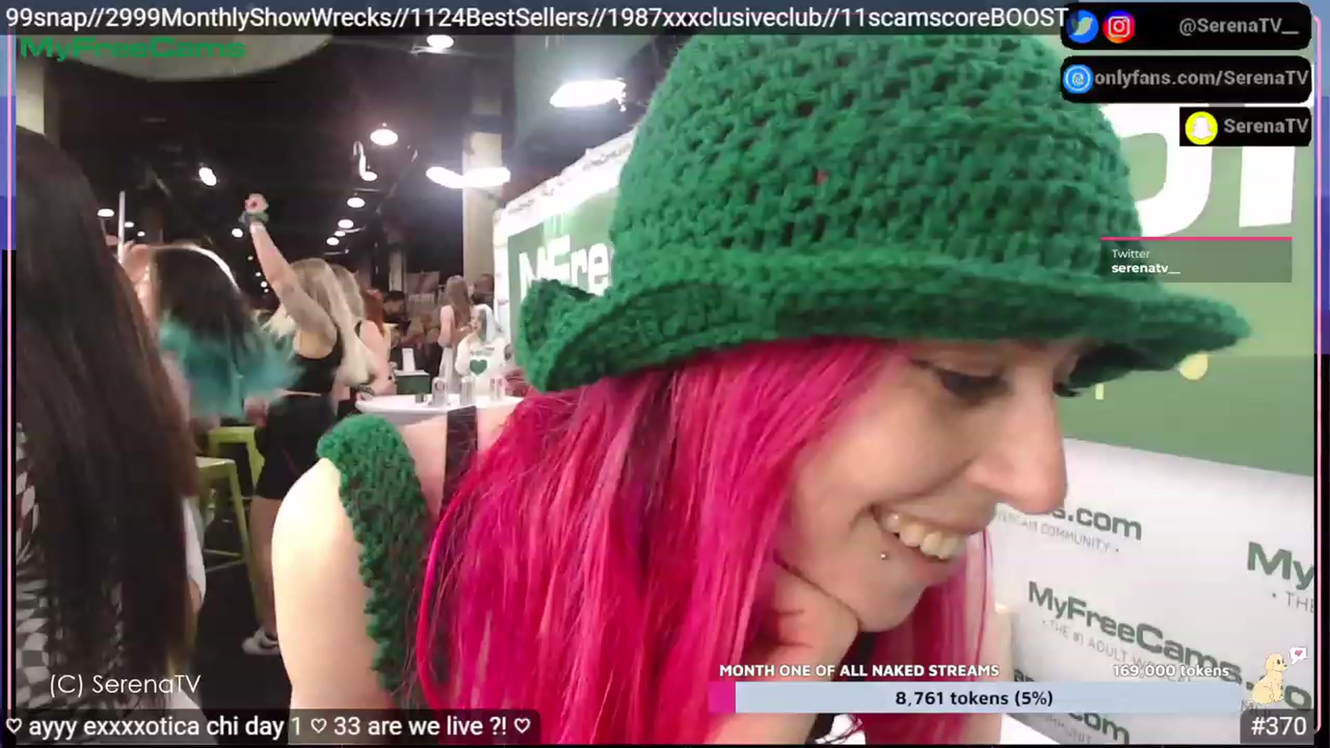 Gallery image thumbnail from serenatv's myfreecams stream on, 04/22/2023, 03:45 image 13 of 20