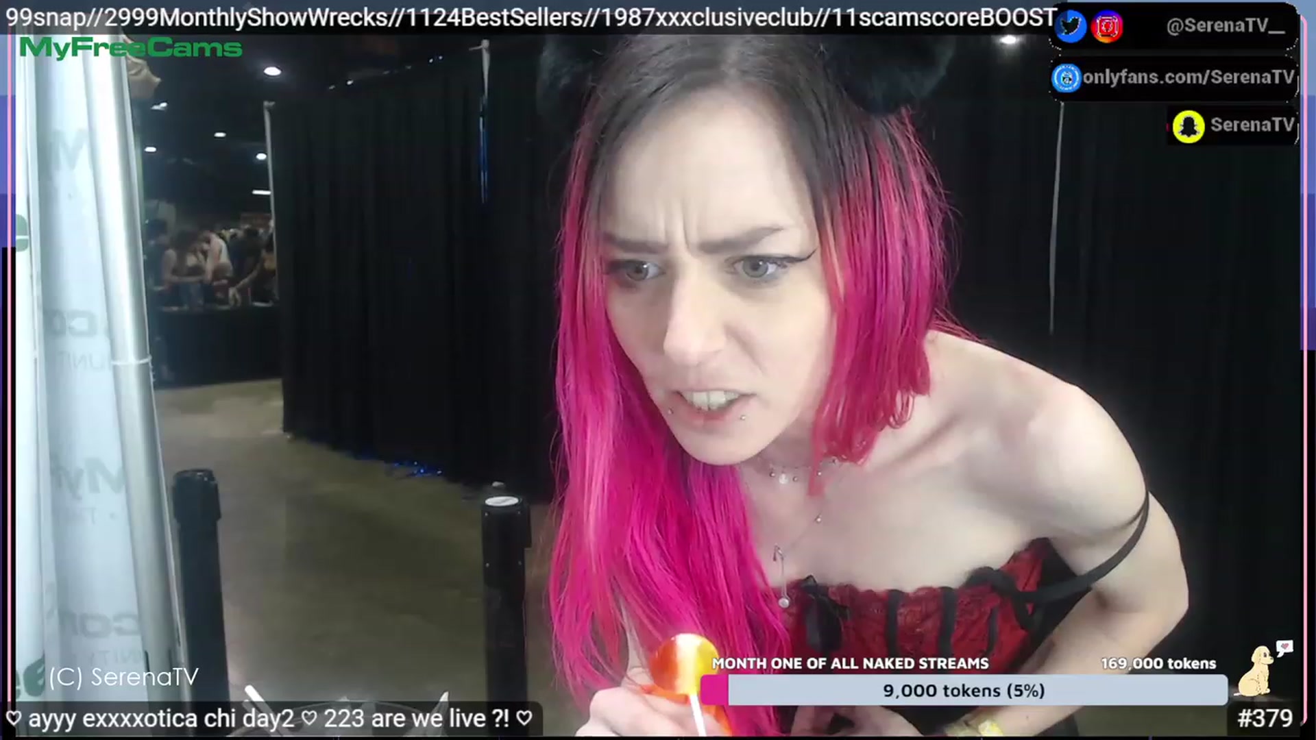 Gallery image thumbnail from serenatv's myfreecams stream on, 04/22/2023, 22:19 image 6 of 20
