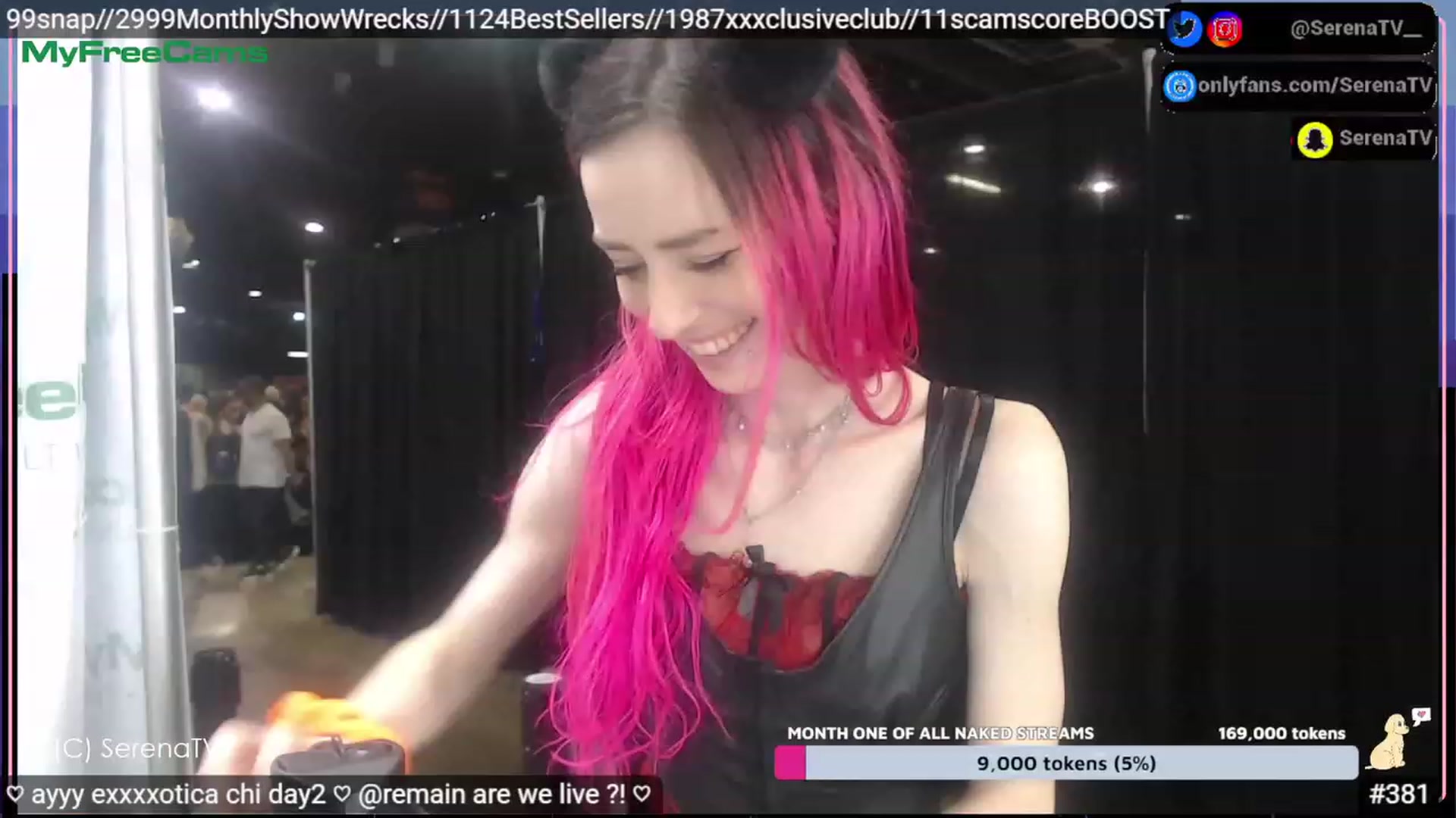 Gallery image thumbnail from serenatv's myfreecams stream on, 04/22/2023, 22:19 image 3 of 20