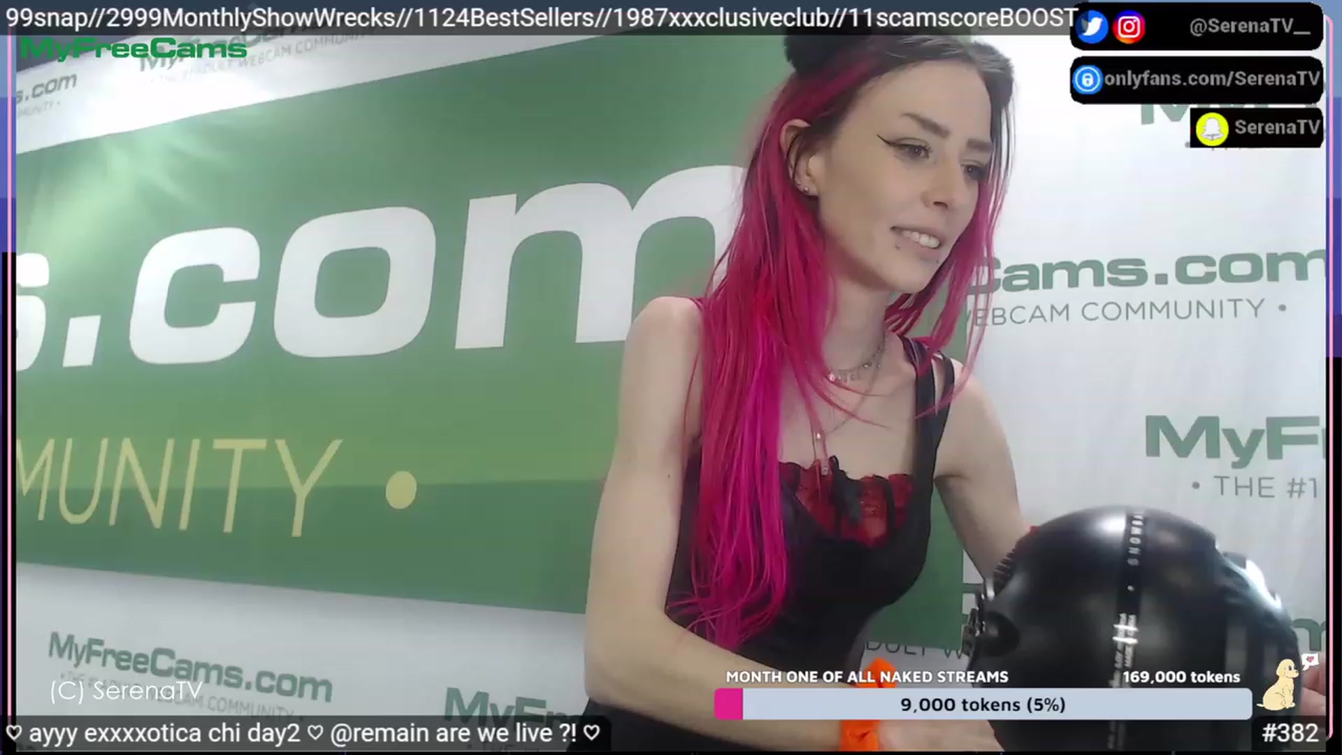 Gallery image thumbnail from serenatv's myfreecams stream on, 04/22/2023, 22:19 image 2 of 20