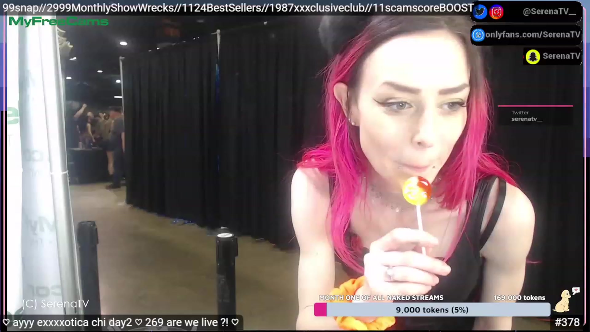 Gallery image thumbnail from serenatv's myfreecams stream on, 04/22/2023, 22:19 image 5 of 20