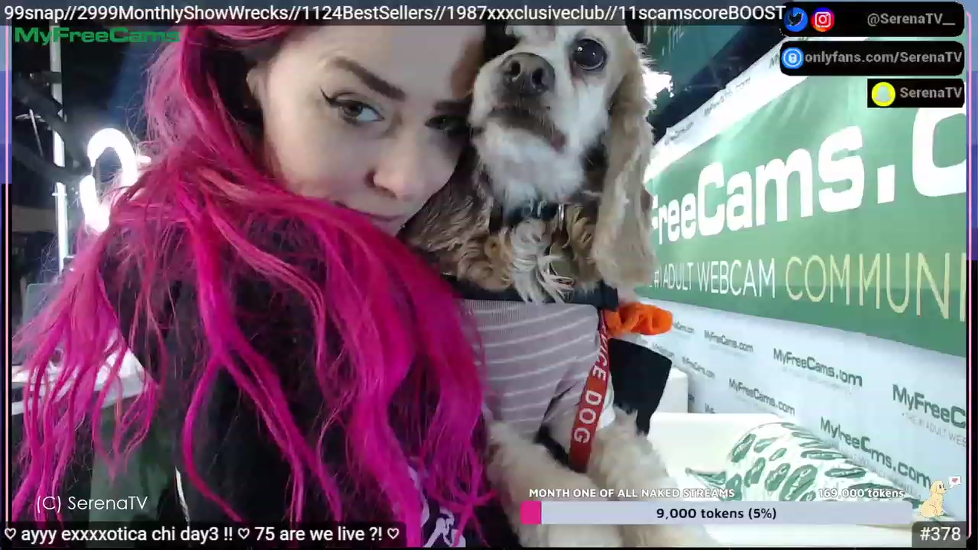 Gallery image thumbnail from serenatv's myfreecams stream on, 04/23/2023, 20:45 image 5 of 20