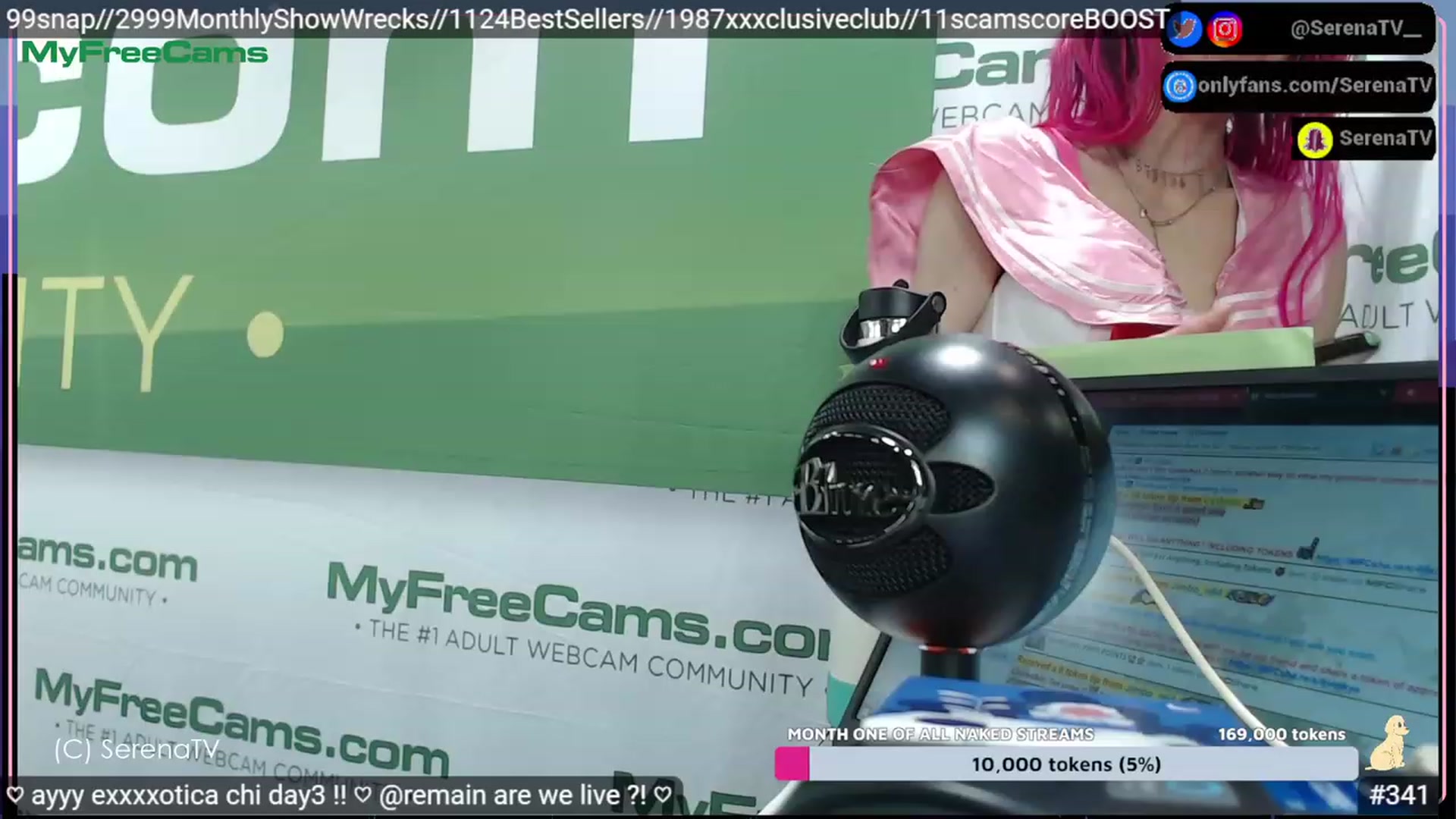 Gallery image thumbnail from serenatv's myfreecams stream on, 04/23/2023, 22:31 image 19 of 20