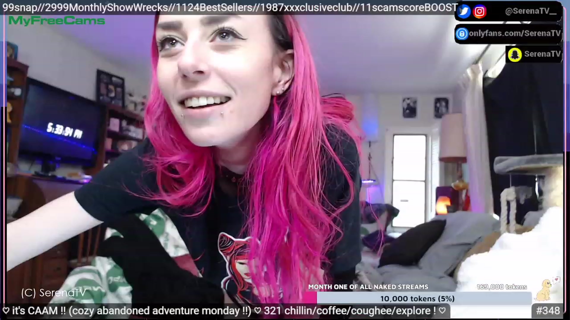 Gallery image thumbnail from serenatv's myfreecams stream on, 04/25/2023, 24:18 image 3 of 20