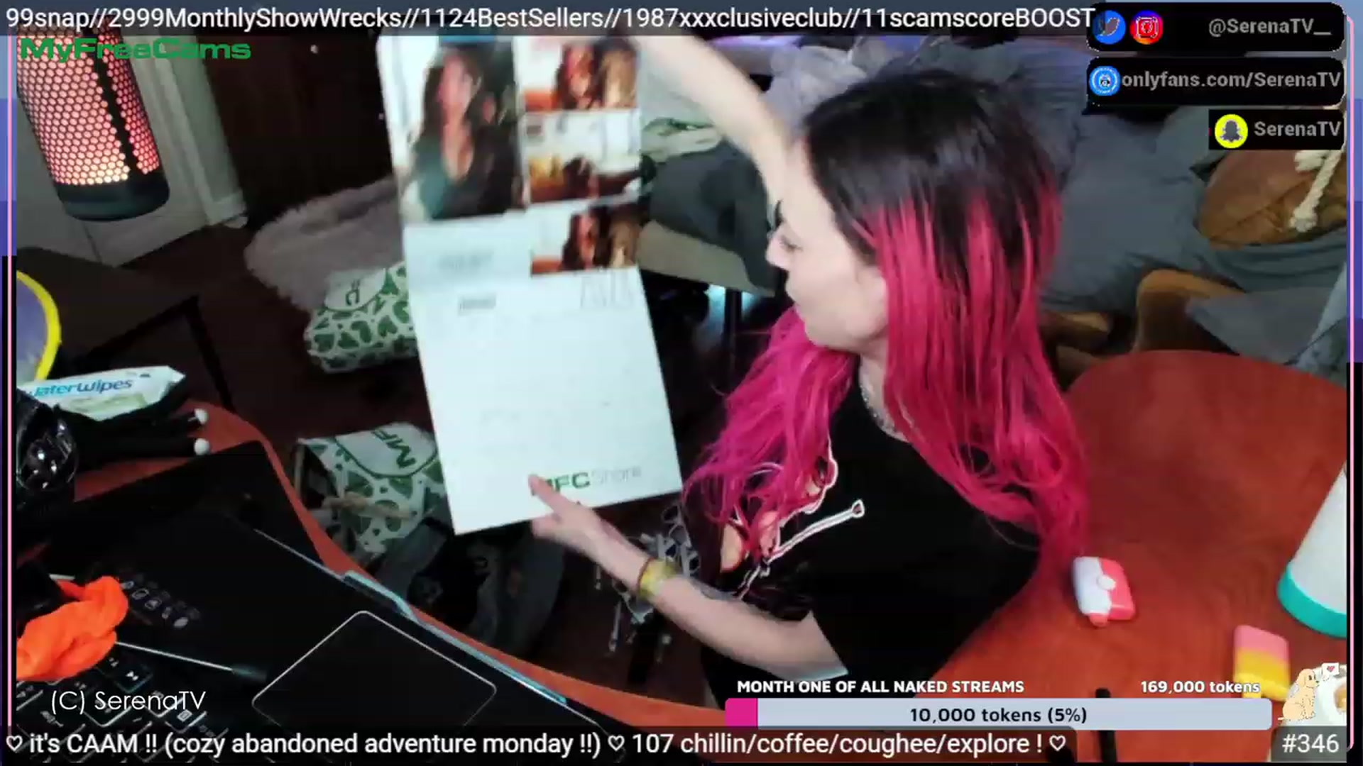 Gallery image thumbnail from serenatv's myfreecams stream on, 04/25/2023, 24:18 image 5 of 20