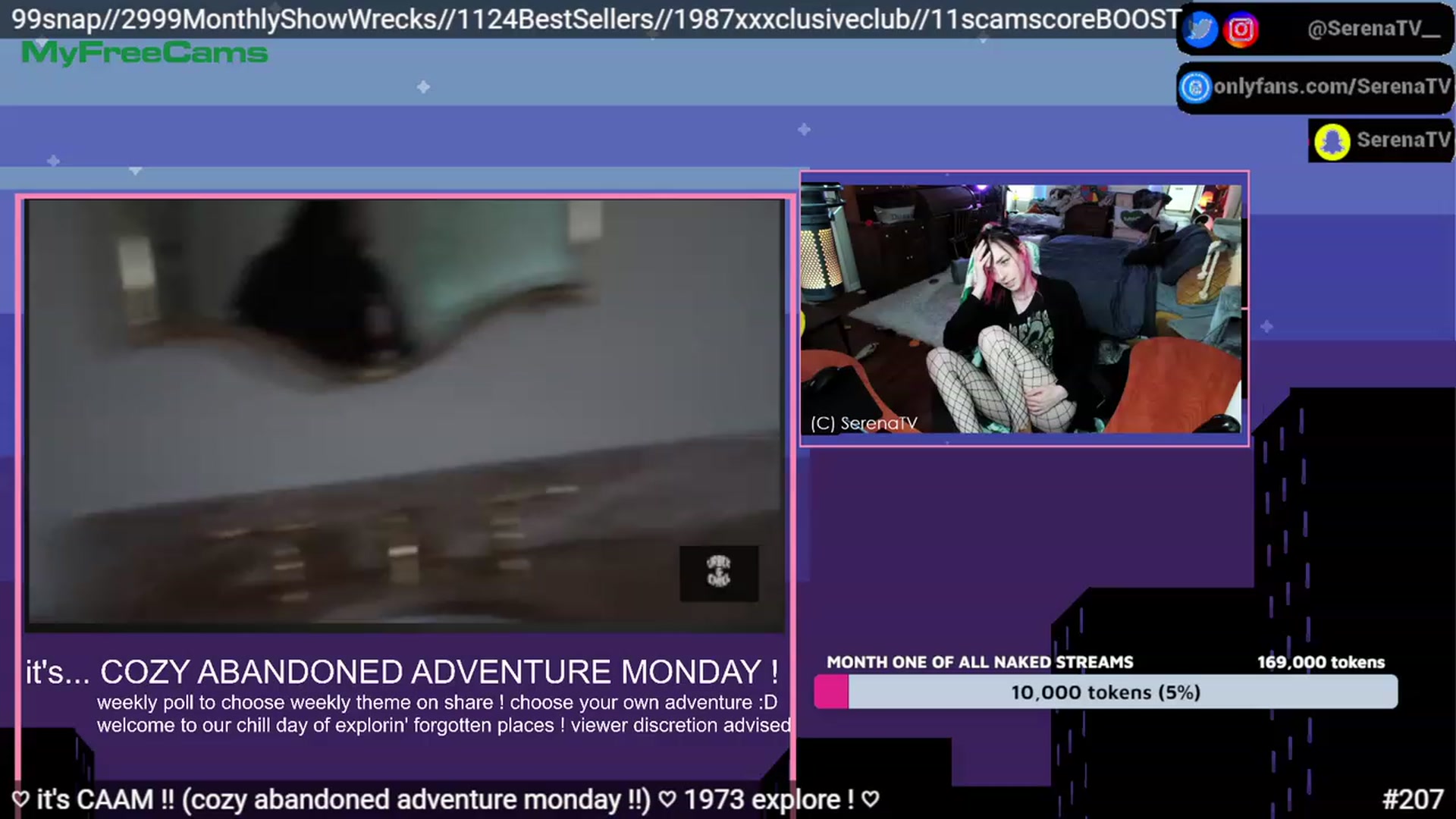 Gallery image thumbnail from serenatv's myfreecams stream on, 05/01/2023, 20:42 image 13 of 20