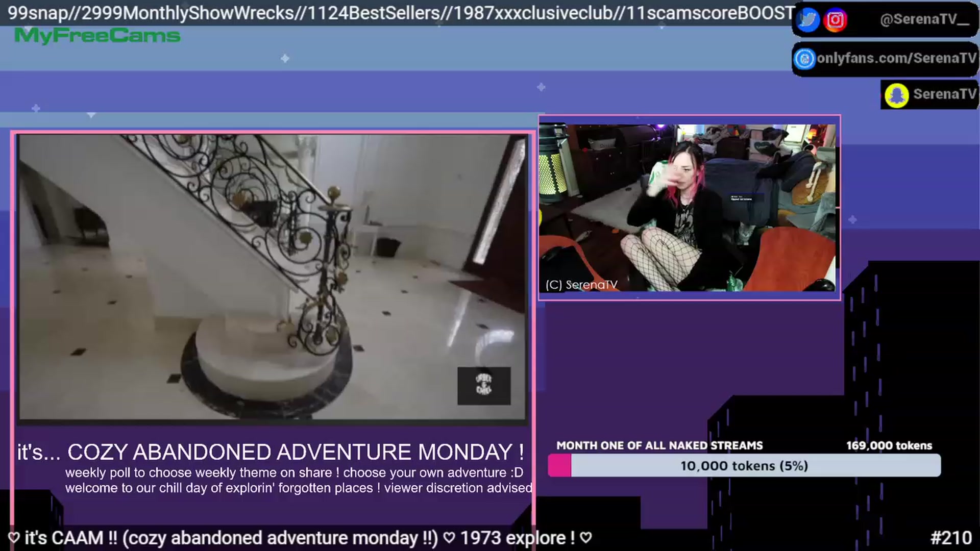 Gallery image thumbnail from serenatv's myfreecams stream on, 05/01/2023, 20:42 image 12 of 20