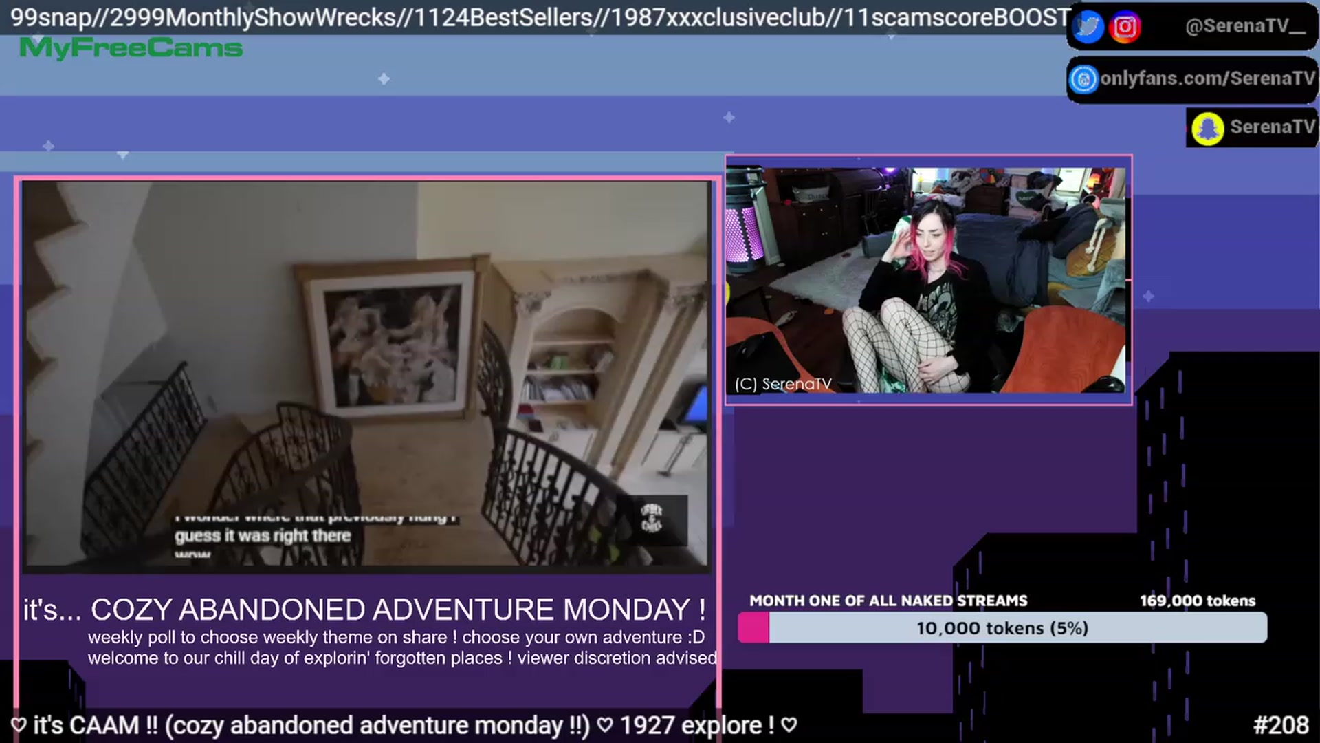 Gallery image thumbnail from serenatv's myfreecams stream on, 05/01/2023, 20:42 image 16 of 20
