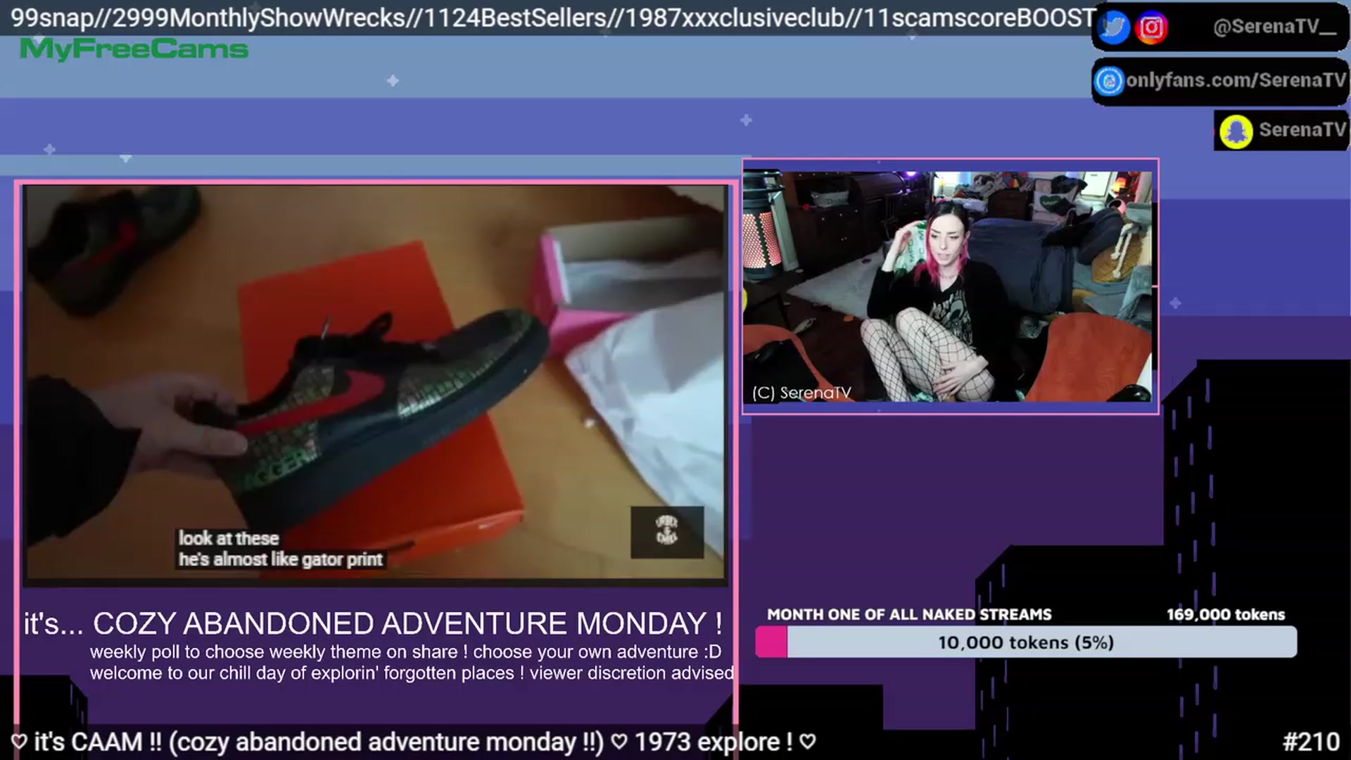 Gallery image thumbnail from serenatv's myfreecams stream on, 05/01/2023, 20:42 image 14 of 20