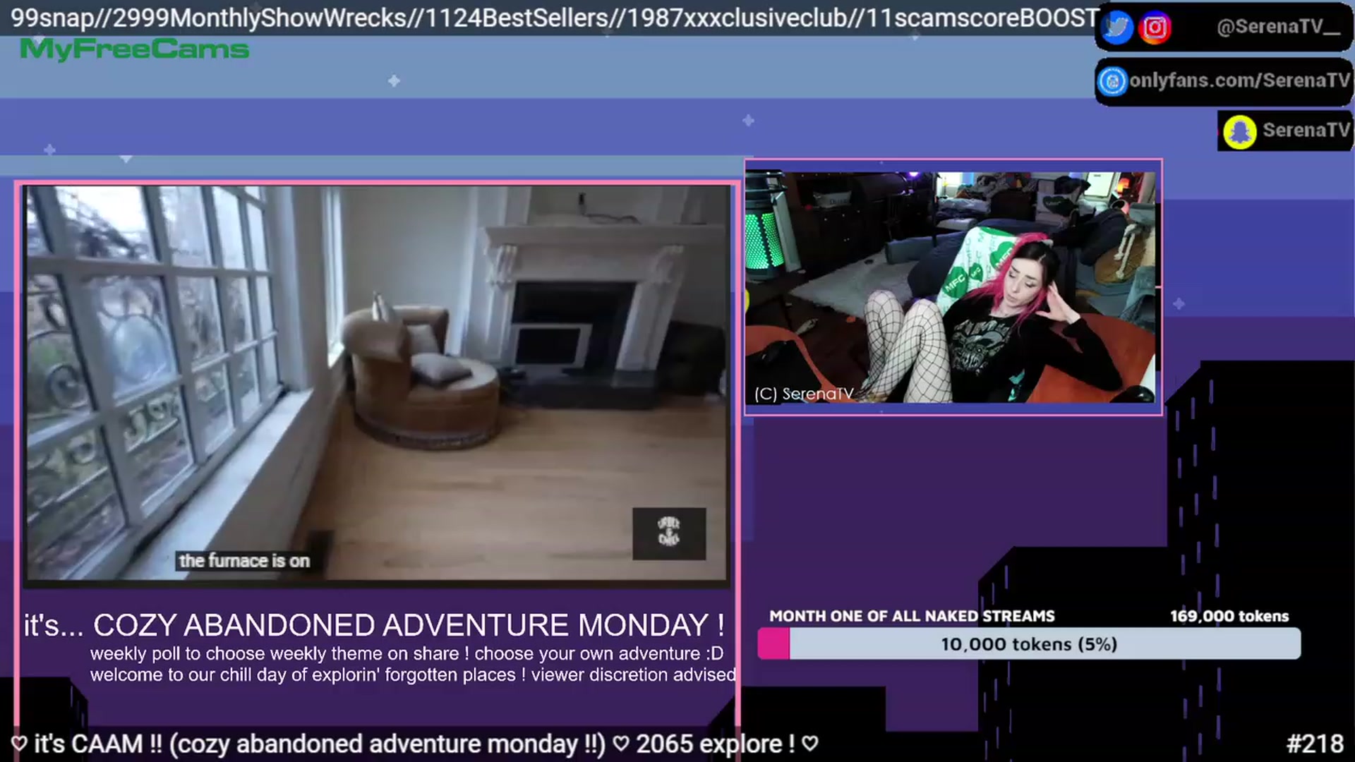 Gallery image thumbnail from serenatv's myfreecams stream on, 05/01/2023, 20:42 image 10 of 20