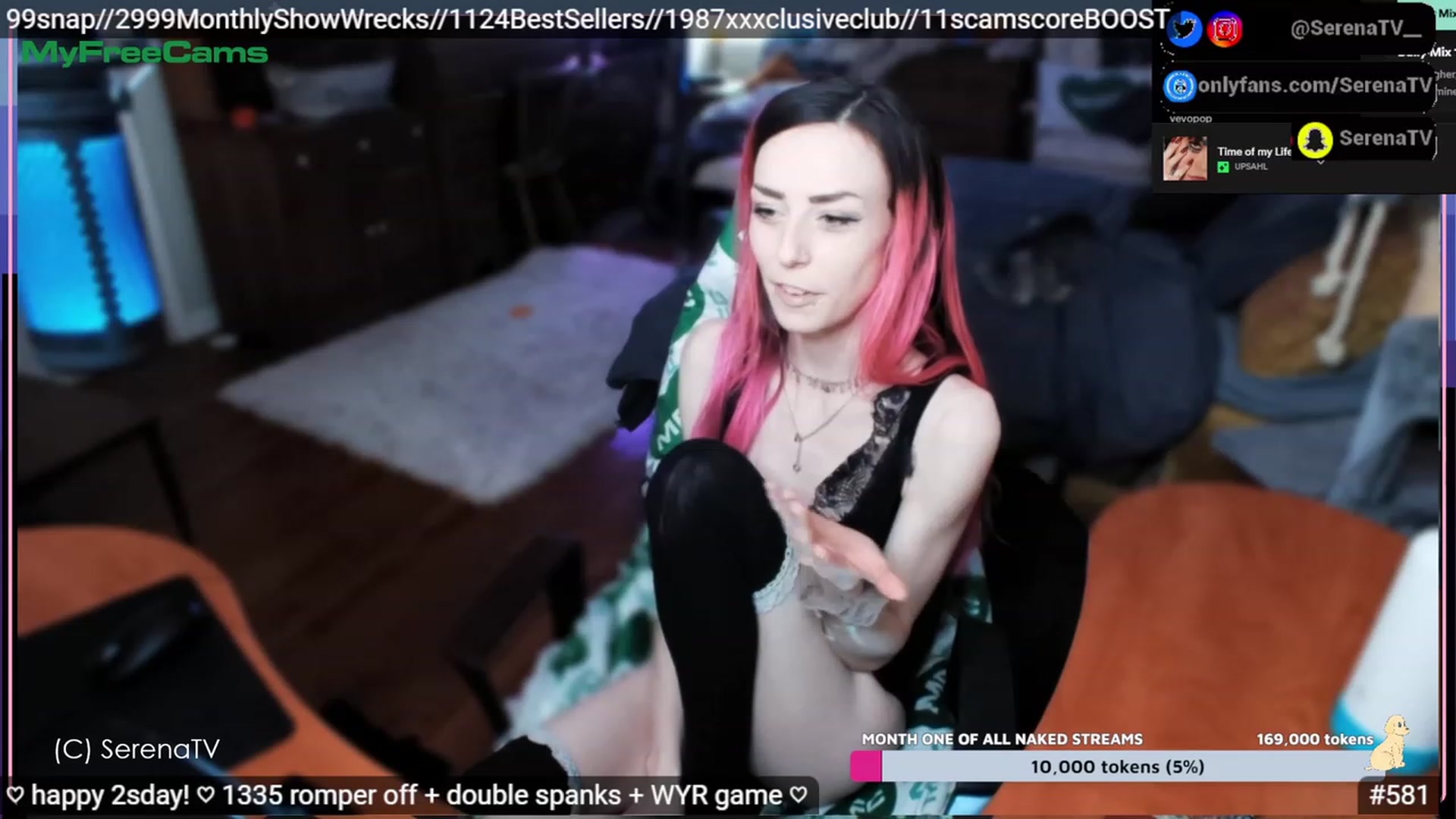 Gallery image thumbnail from serenatv's myfreecams stream on, 05/02/2023, 20:32 image 3 of 20