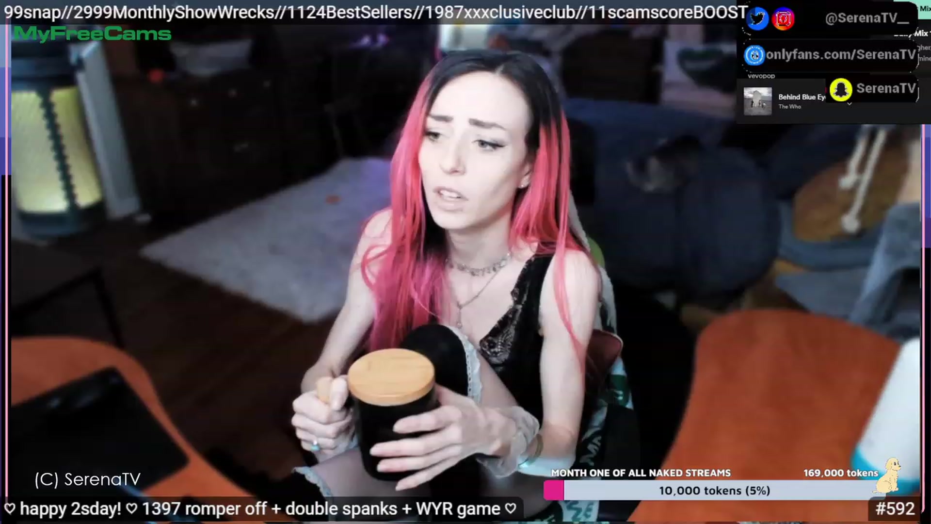 Gallery image thumbnail from serenatv's myfreecams stream on, 05/02/2023, 20:32 image 2 of 20