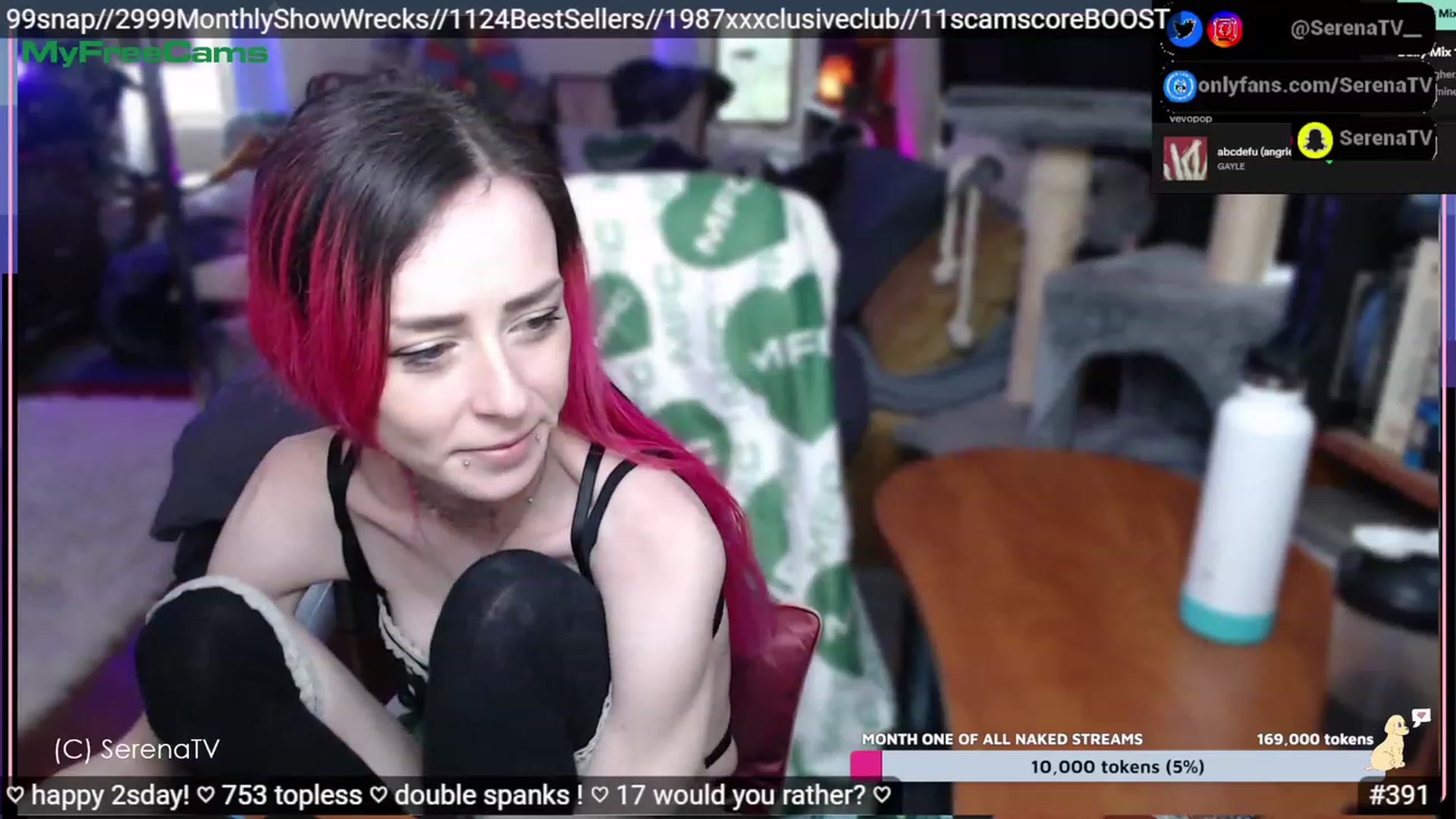 Gallery image thumbnail from serenatv's myfreecams stream on, 05/02/2023, 20:32 image 19 of 20