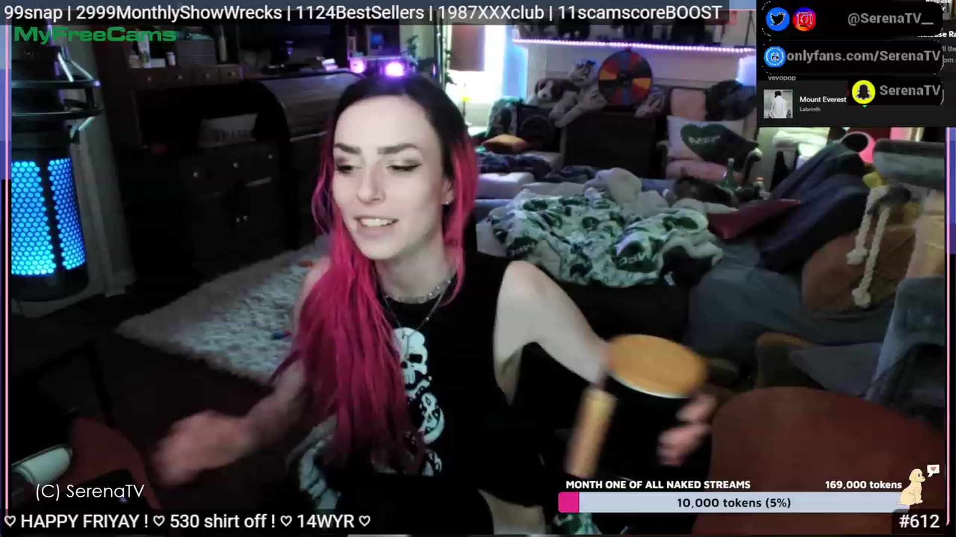 Gallery image thumbnail from serenatv's myfreecams stream on, 05/05/2023, 20:36 image 3 of 20