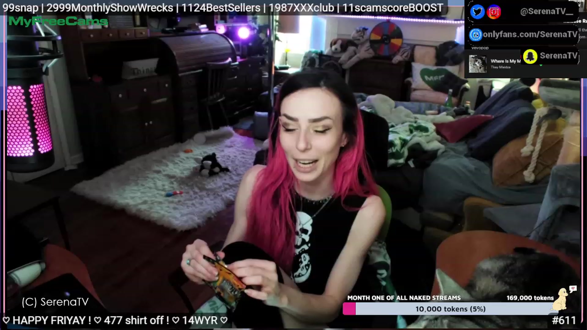 Gallery image thumbnail from serenatv's myfreecams stream on, 05/05/2023, 20:36 image 5 of 20