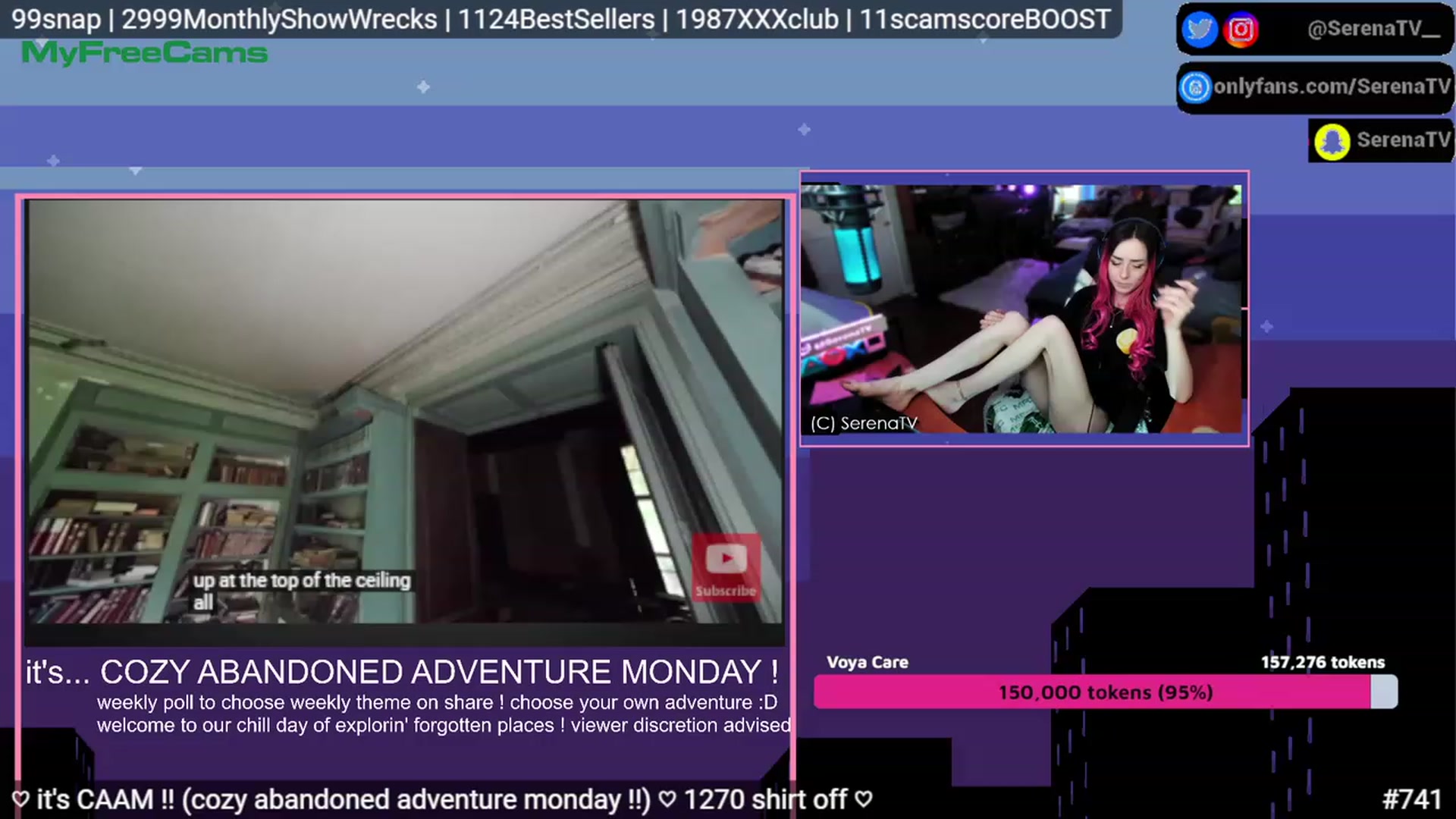 Gallery image thumbnail from serenatv's myfreecams stream on, 05/08/2023, 19:15 image 13 of 20