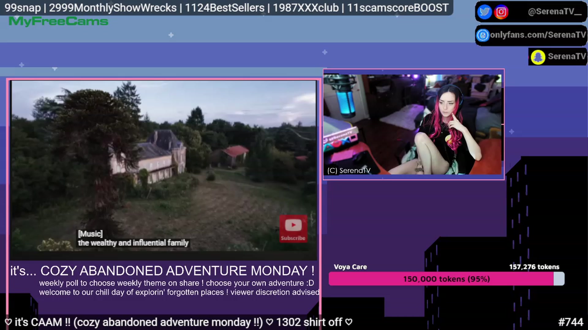 Gallery image thumbnail from serenatv's myfreecams stream on, 05/08/2023, 19:15 image 11 of 20