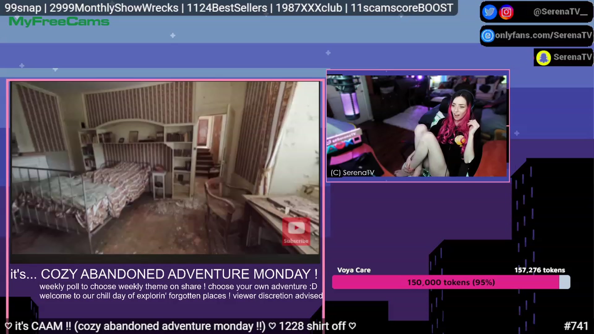 Gallery image thumbnail from serenatv's myfreecams stream on, 05/08/2023, 19:15 image 20 of 20