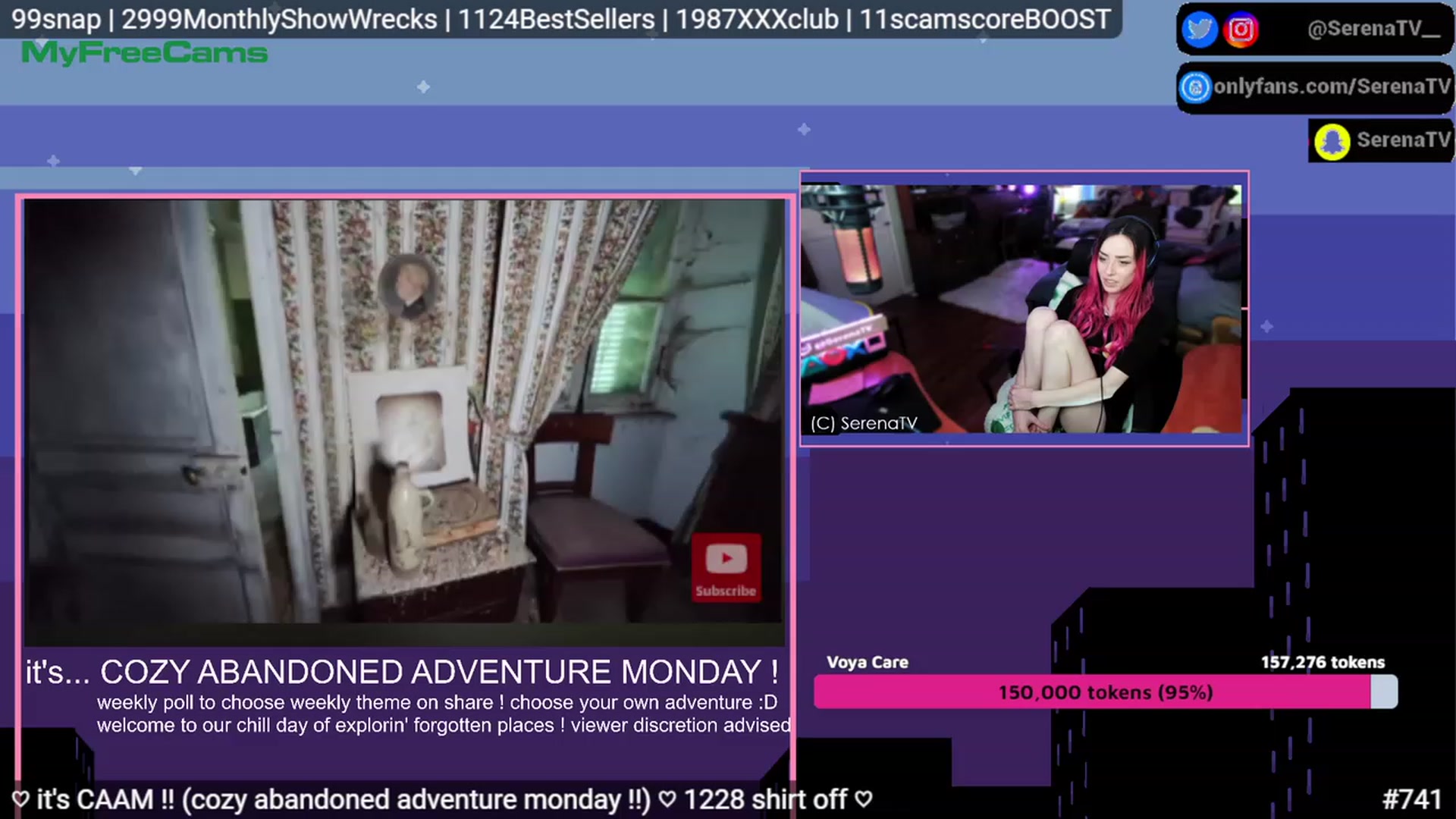 Gallery image thumbnail from serenatv's myfreecams stream on, 05/08/2023, 19:15 image 18 of 20