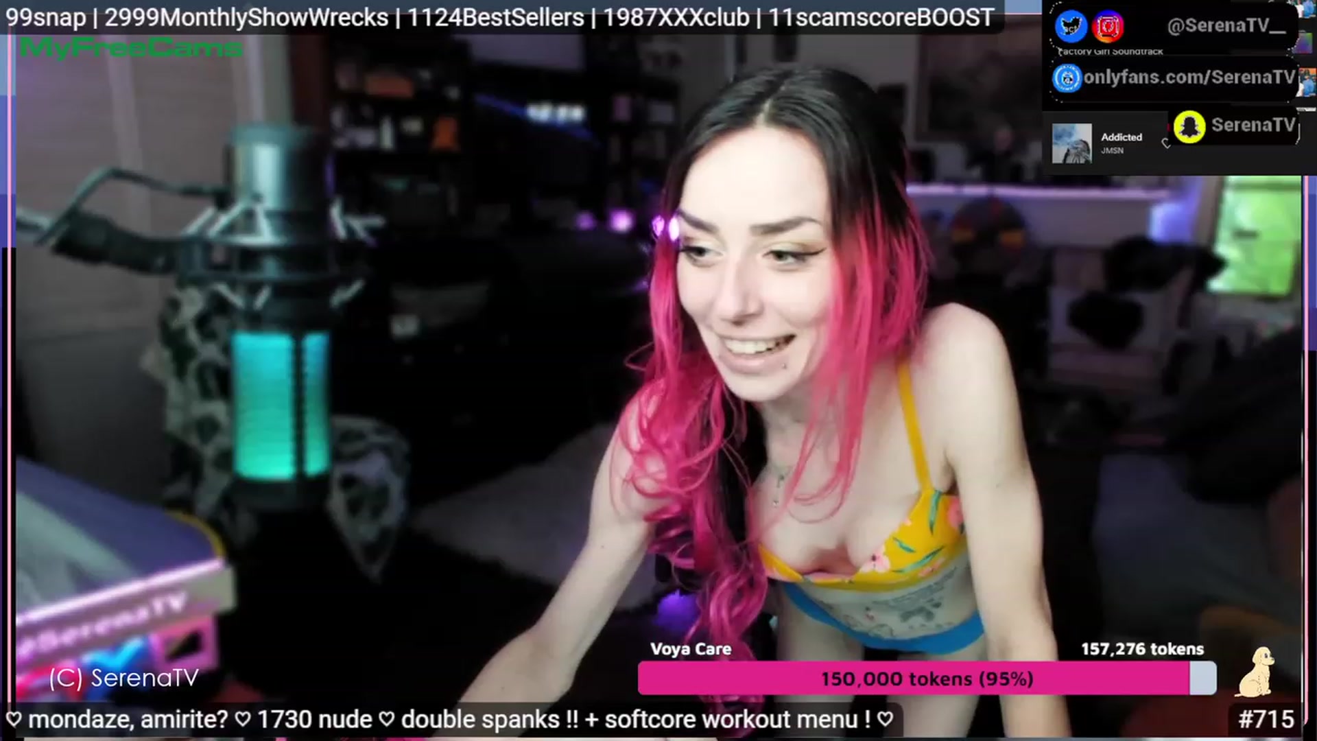 Gallery image thumbnail from serenatv's myfreecams stream on, 05/08/2023, 22:31 image 11 of 20