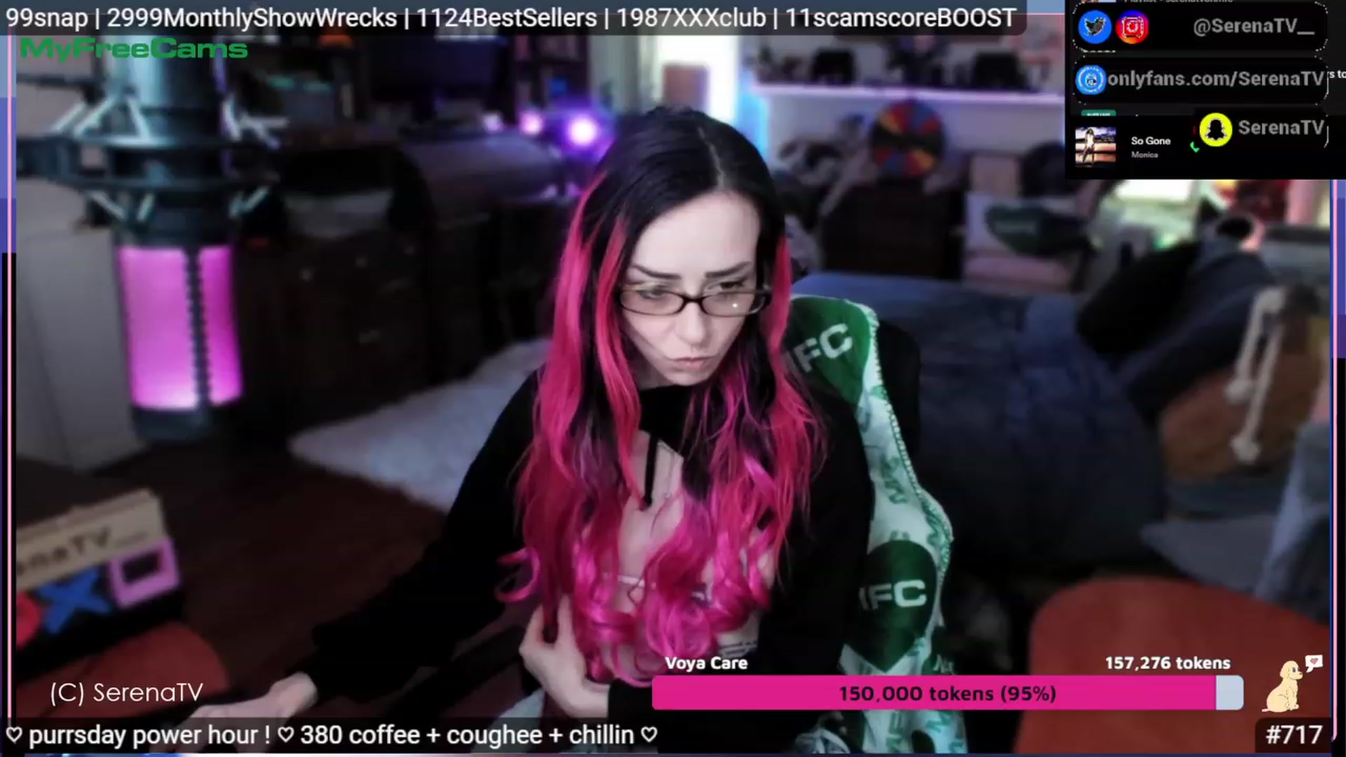 Gallery image thumbnail from serenatv's myfreecams stream on, 05/11/2023, 20:04 image 18 of 20
