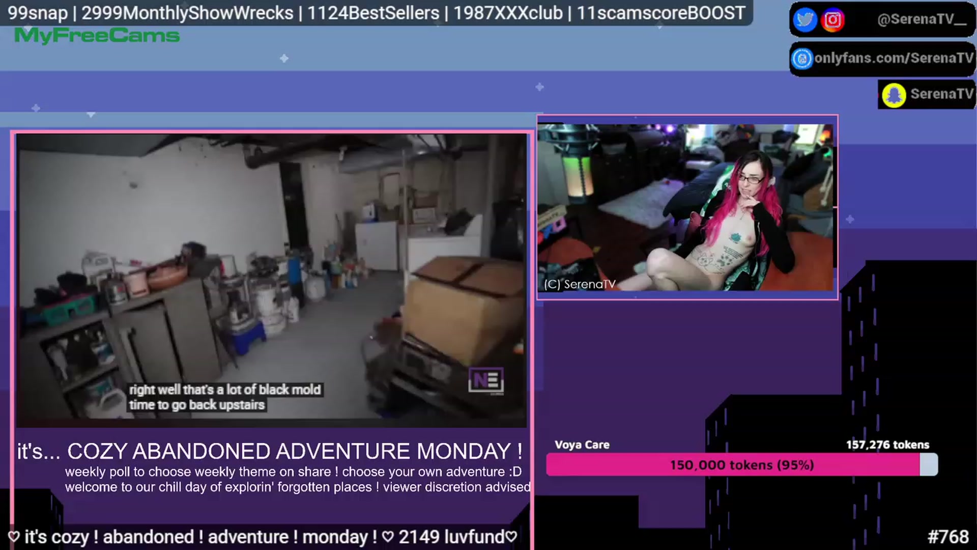 Gallery image thumbnail from serenatv's myfreecams stream on, 05/15/2023, 20:19 image 13 of 20